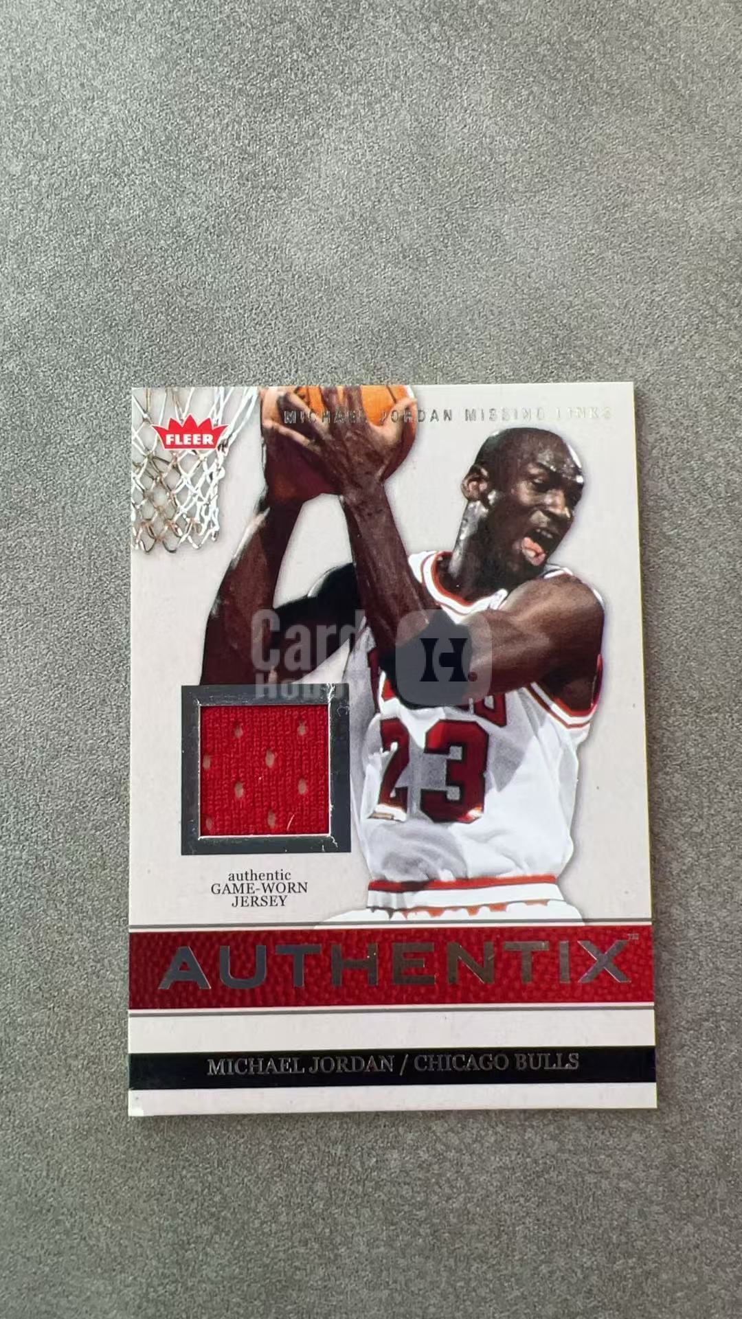 4802【330球星卡实体店代卖】2007-08 FLEER BASKETBALL Michael Jordan 迈克尔乔丹 公牛 小窗球衣实物 GU落场 卡品如图 仅顺丰寄付 (UK23)