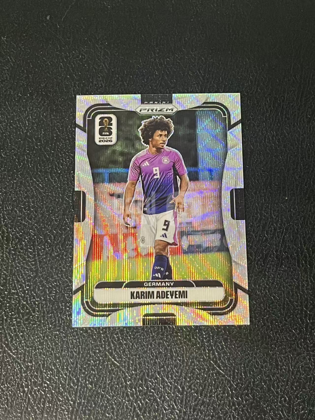 2026 Panini World Cup Prizm Karim Adeyemi 阿德耶米 多特蒙德 波纹折 德国 世界杯 银折 实卡精美 卡品如图 LA-5