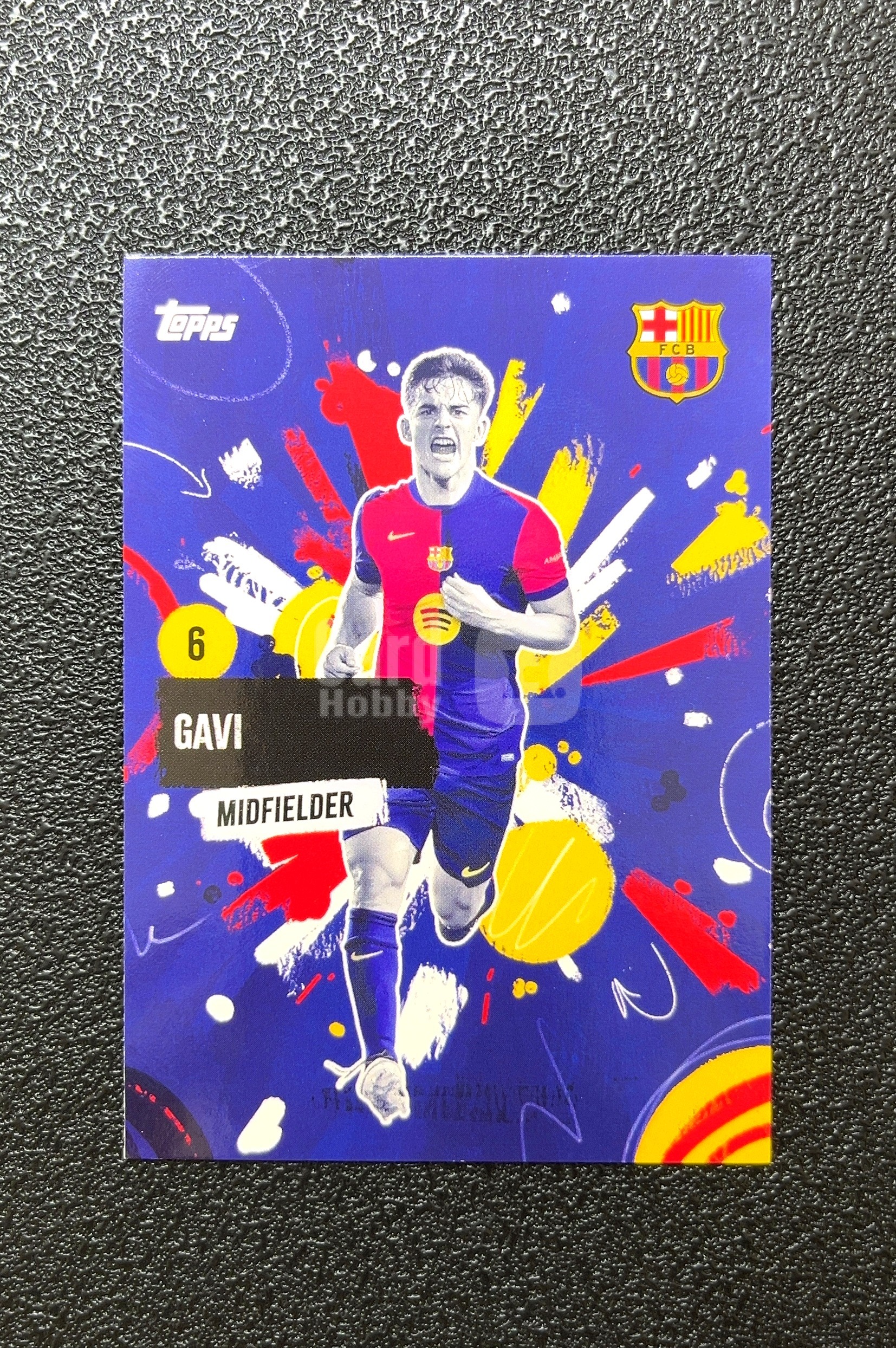 【岛屿拍卖】2024 Topps 蜡笔画特卡 Gavi 加维 卡品如图 高价值 #28 FC Barcelona 巴塞罗那足球俱乐部 0002#550