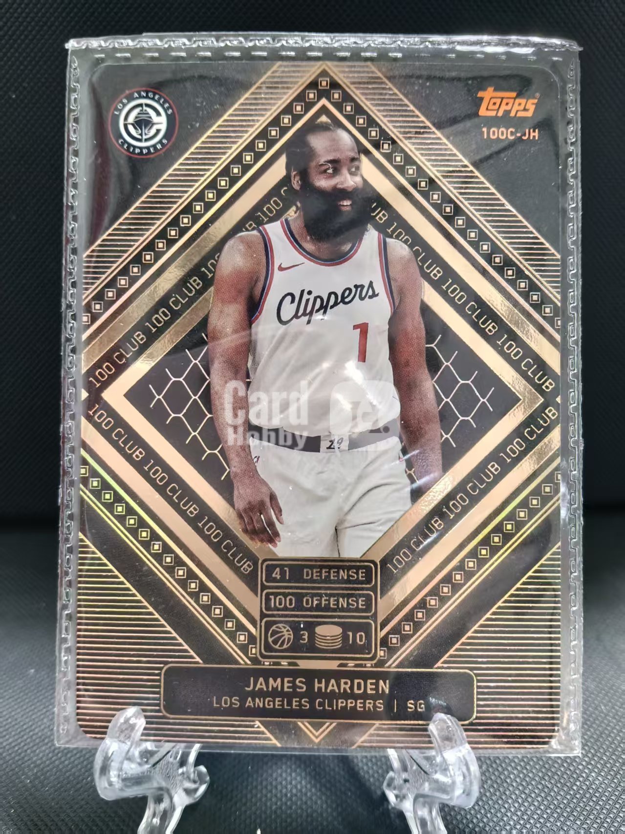 2025 Topps Match Attax James Harden 洛杉矶快船队 哈登 詹姆斯 大胡子 卡游 游戏版 折射黑金卡 卡品如图