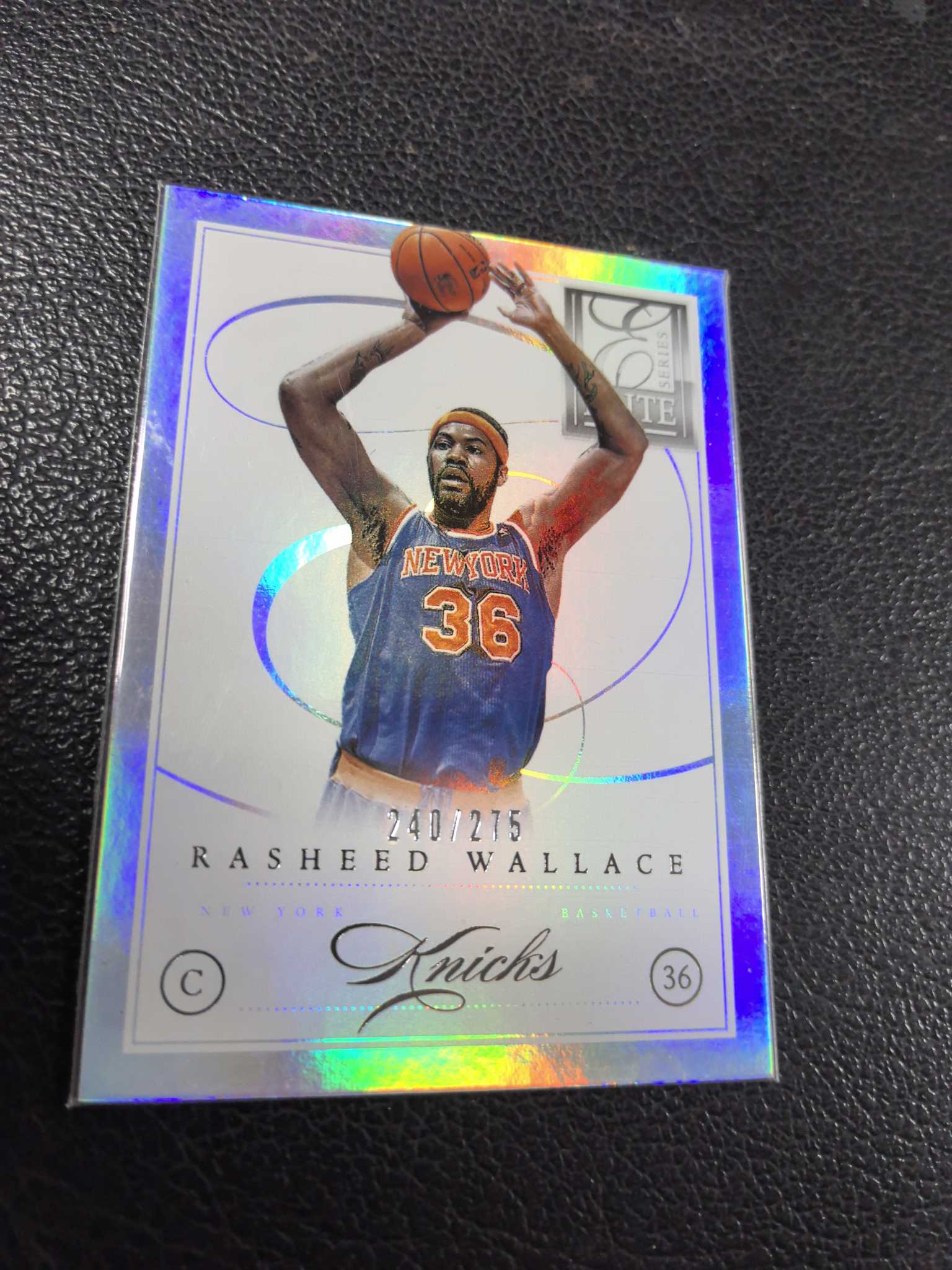 2012-13 拉希德 华莱士 275编 精英 银折 厚卡 活塞 尼克斯 10-9