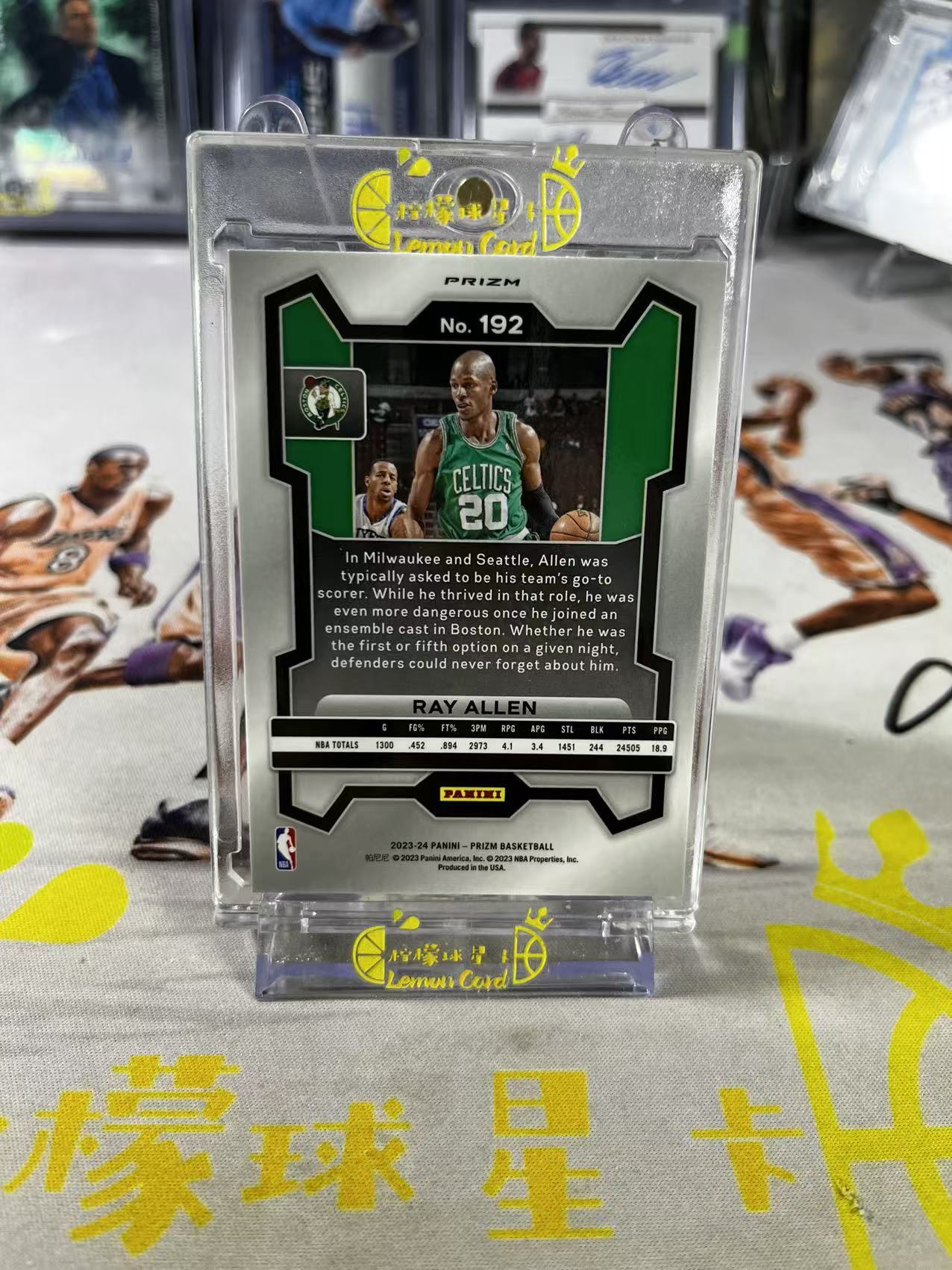 2023-24 Panini Prizm Ray Allen 【柠檬球星卡拍卖】凯尔特人 雷 阿伦 三色折 折射 pz 微瑕如图 #不语