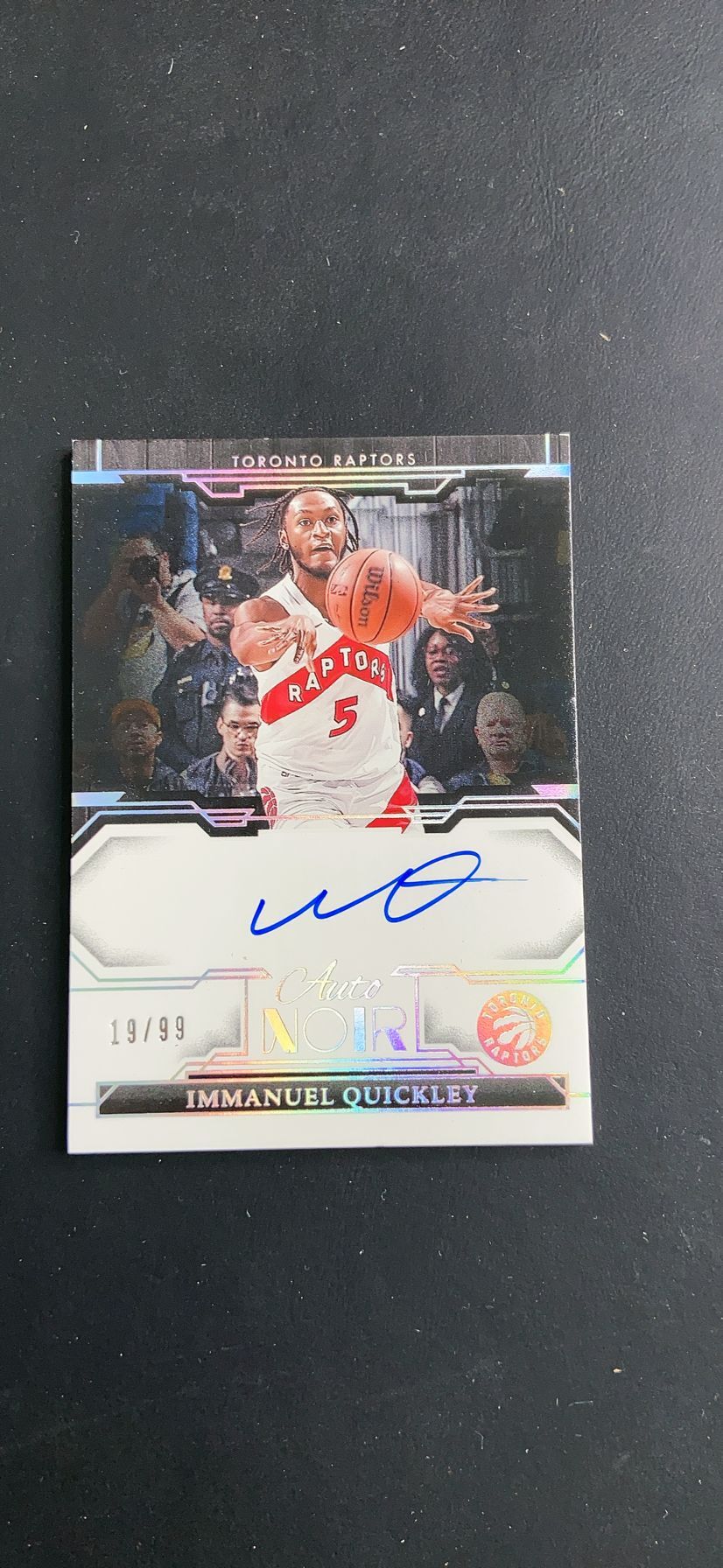2023-24 Panini Noir Immanuel Quickley 【肥猫代卖】J23Z Noir 猛龙 伊曼纽尔奎克利 签字 卡签 ...