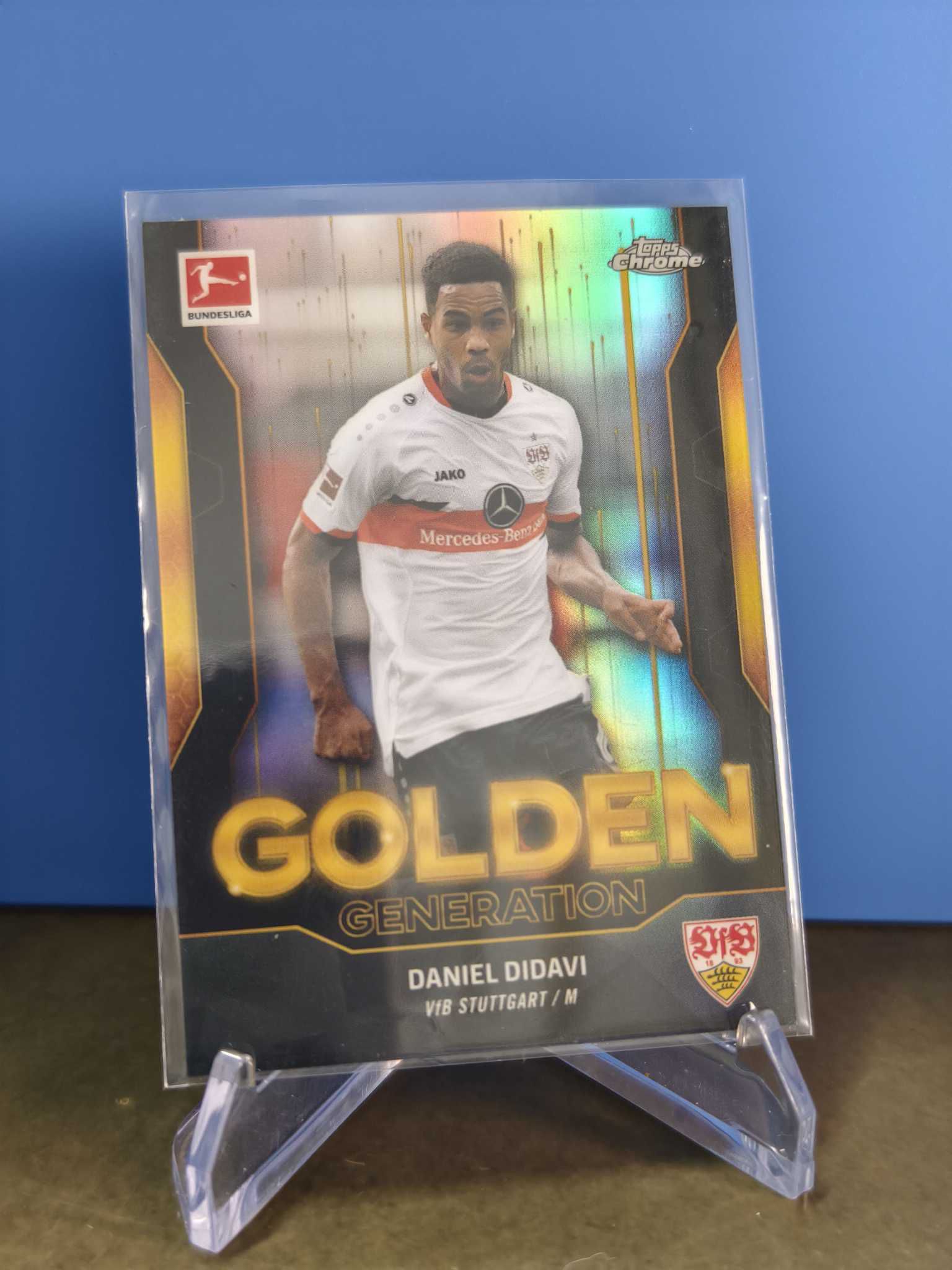 2022 TOPPS CHROME DANIEL DIDAVI 德甲 斯图加特队 丹尼尔迪达维 银折 金球特卡 不保卡品 如图 凑套 专收必备【拍前务必看描述】