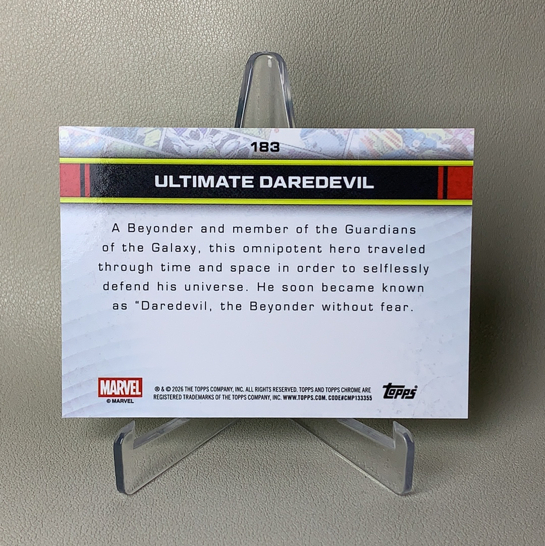 2026 Topps Marvel (MCU) Comics Chrome 漫威TC Ultimate Daredevil 终极宇宙·夜魔侠 44/99编 绿镭射折 激光折 品相如图 凑套必备 Yuc
