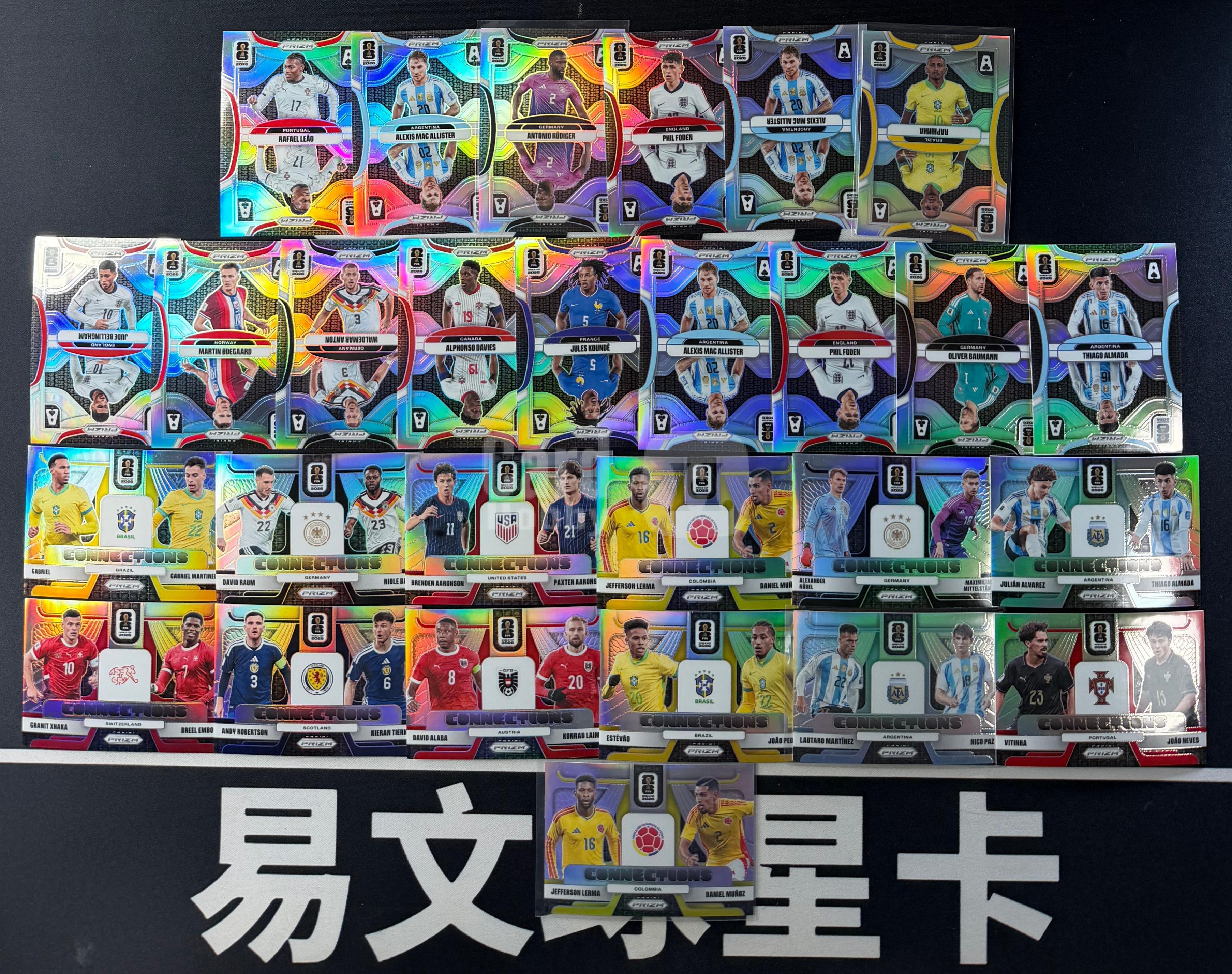 【易文拍卖 超级回款】2026 Panini Prizm 世界杯PZ LOT 银折特卡 福登 贝林厄姆 阿尔瓦雷斯 劳塔罗 埃斯特旺 带队 等 不保品相#agger