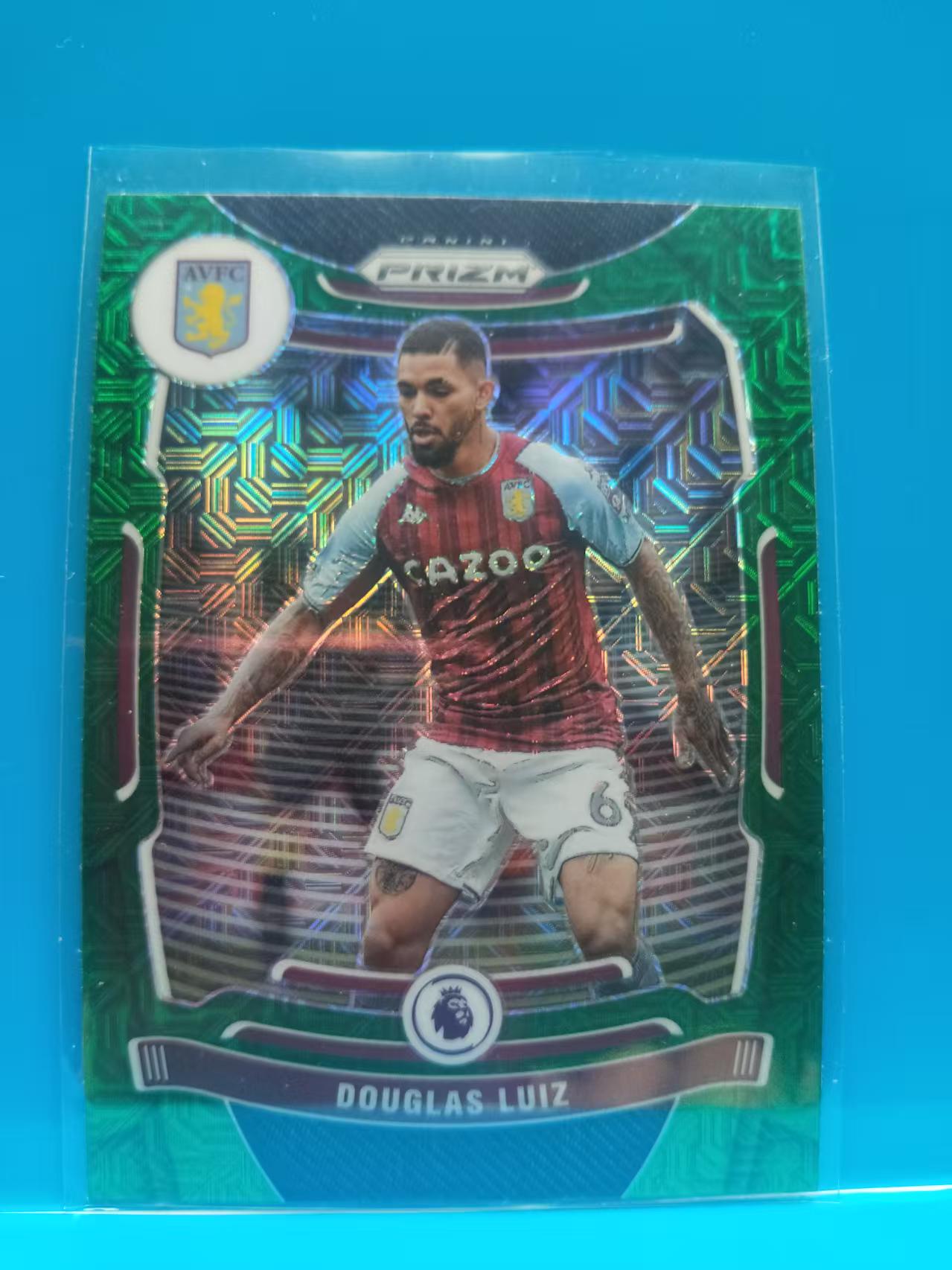 2021-22 Panini Prizm Douglas Luiz 道格拉斯·路易斯 阿斯顿维拉  绿mojo折 英超PZ 卡品如图 J017W