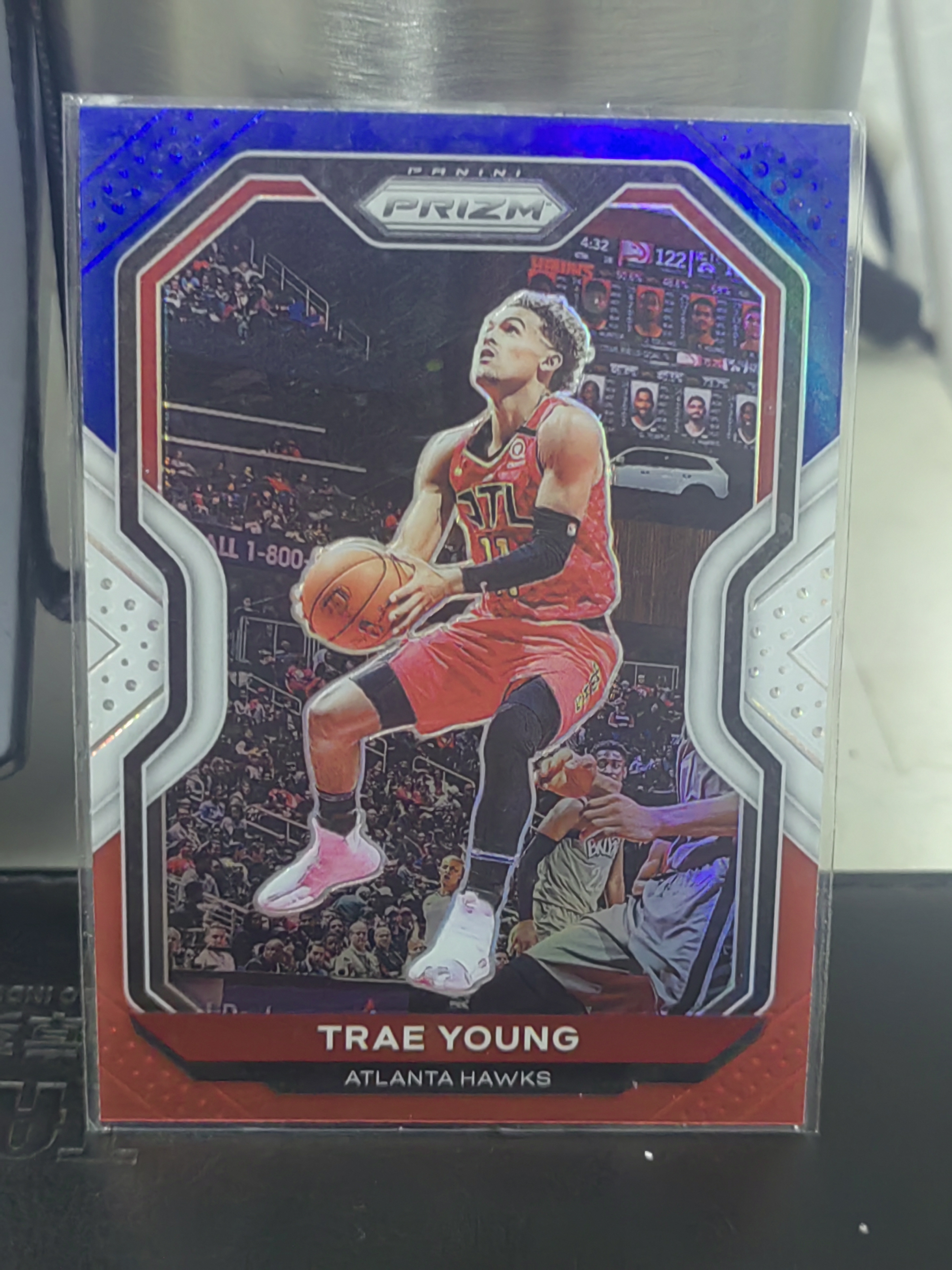 2020-21 Panini Prizm Trae Young PZ 三色折 特雷 杨 老鹰 篮 白边白角 不保卡品 卡品如图
