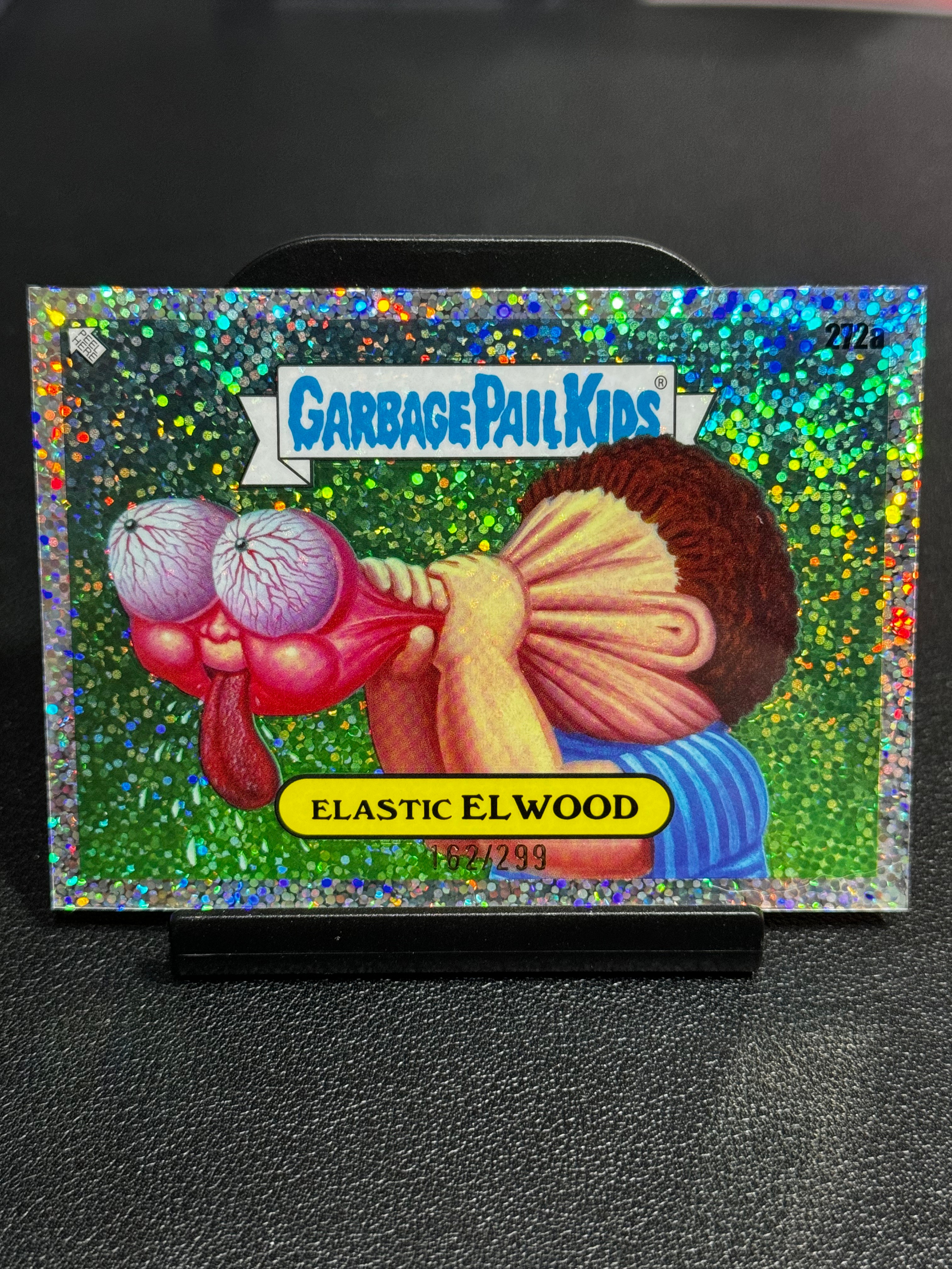 2023 Topps Garbage Pail Kids 垃圾桶小子 GPK Chrome 碎点折 299编 Elastic Elwood LWWF