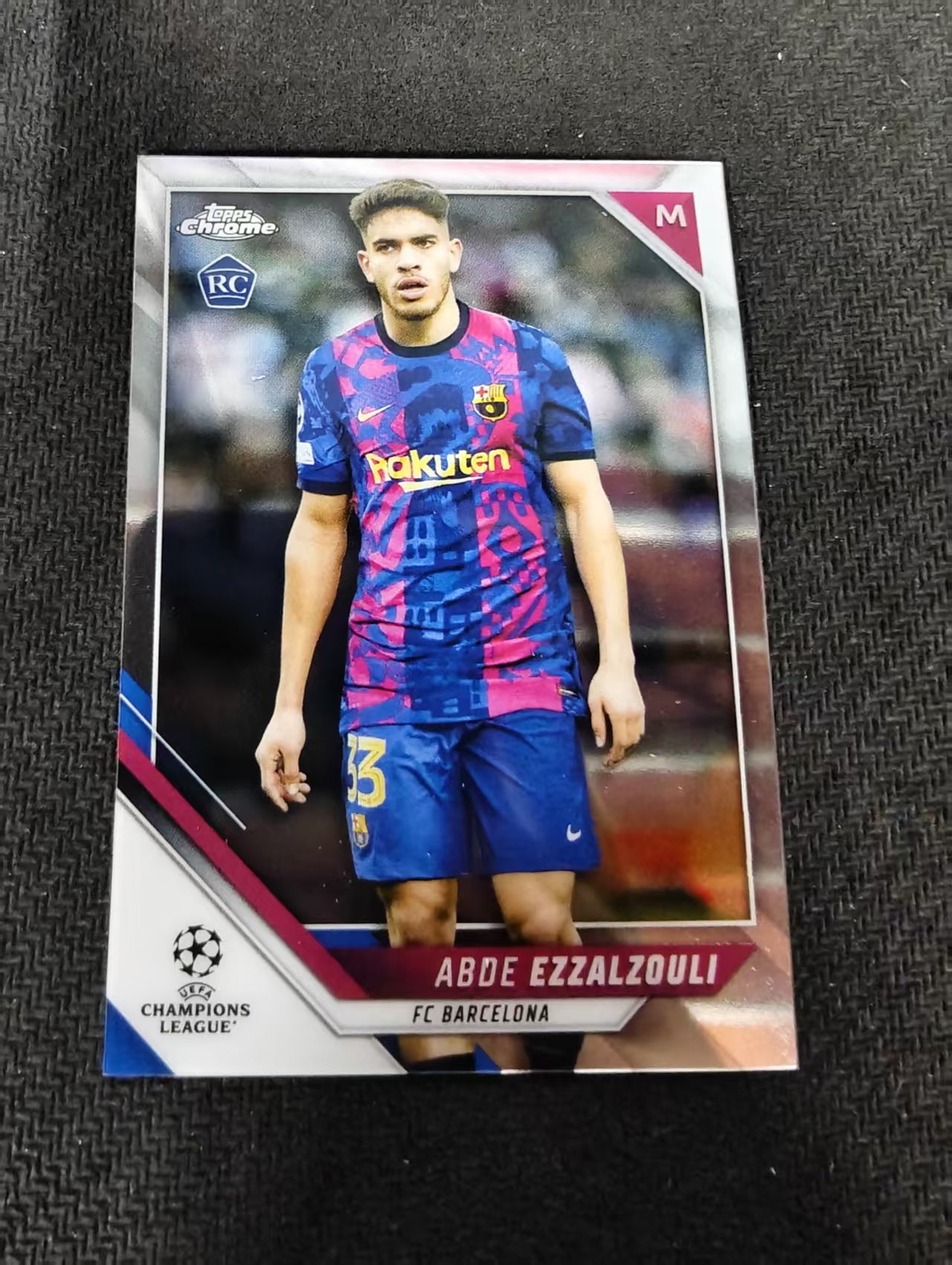 【可合并,不累计】2022 Topps Chrome Abde Ezzalzouli 埃扎尔祖利 巴萨 欧冠 不保卡品 介意勿拍 #165