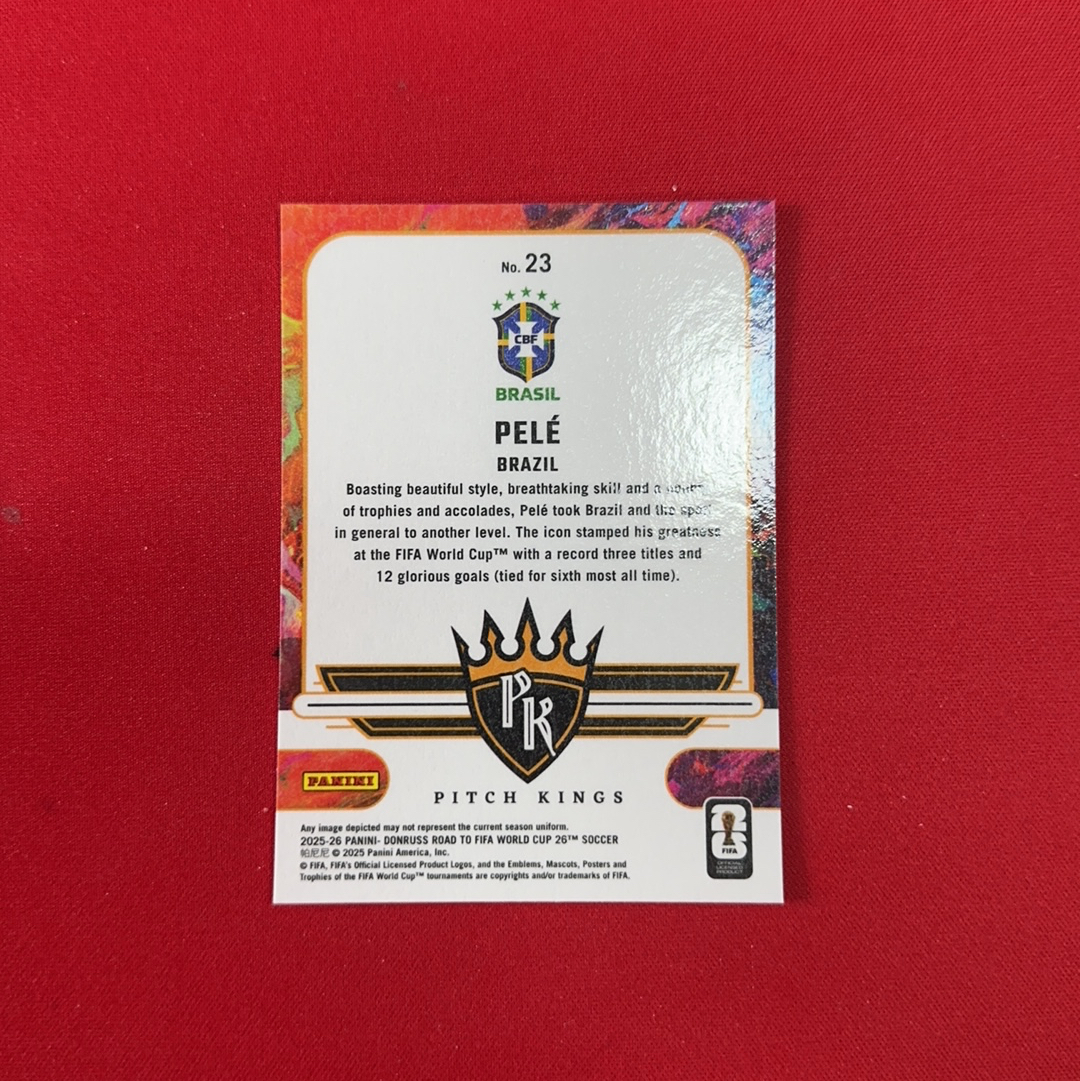 【四喜代拍】2025-26 Panini Donruss 世界杯 杜蕾斯 PELE 贝利 球王 巴西 2 油画特卡 卡品如图(polo)