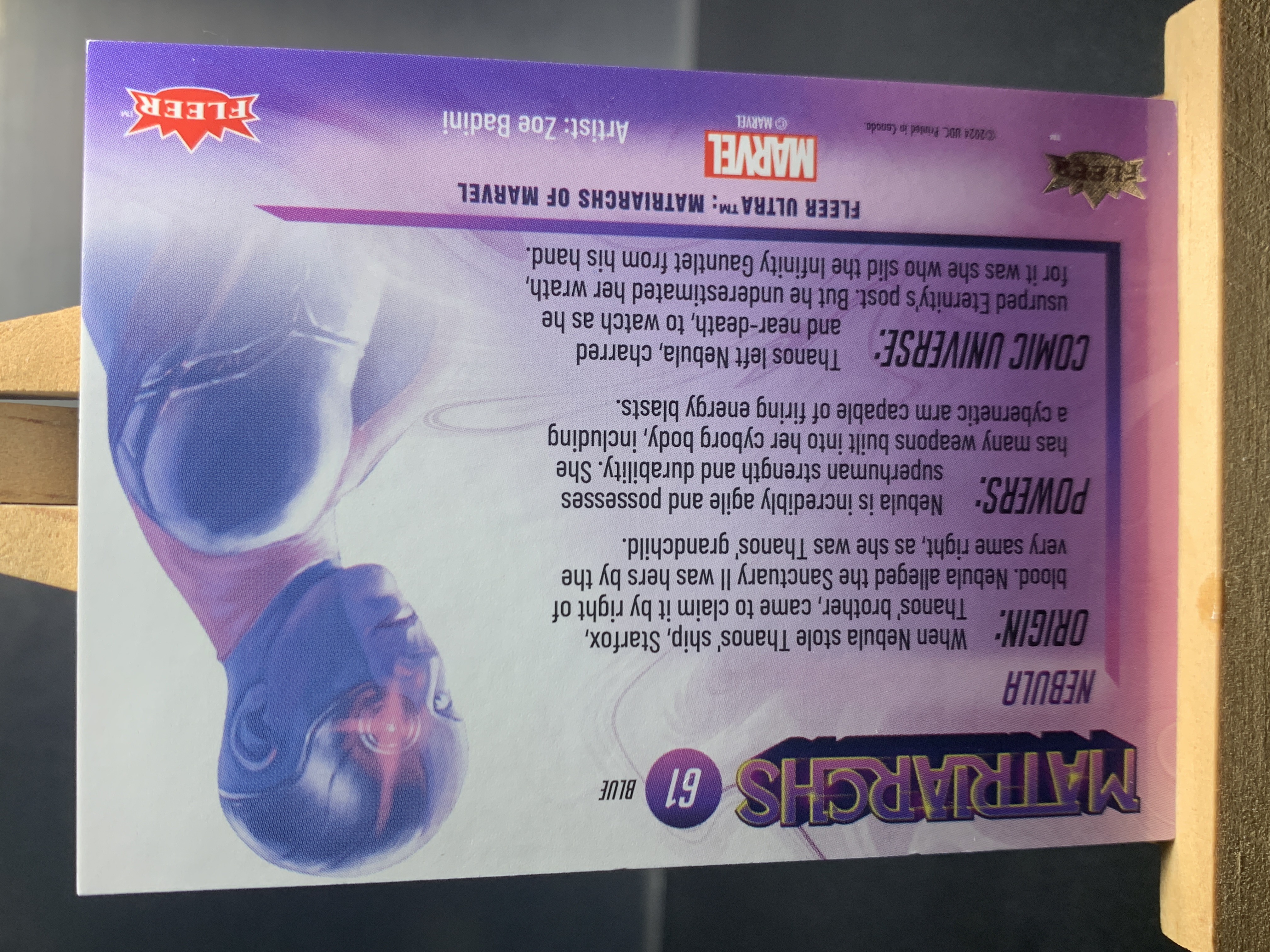 (K7)2024 FLEER Marvel 漫威 厚卡 星云 实卡好看 收藏凑套必备 卡品如图 !!!