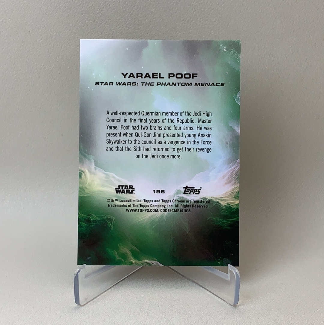 【弈卡代拍】 2025 Topps Star Wars Hobby 星球大战 星战Chrome 特卡 橙折 Yarael Poof 亚雷尔·普夫 11/50编 低编 品相如图 凑套必备 Mito