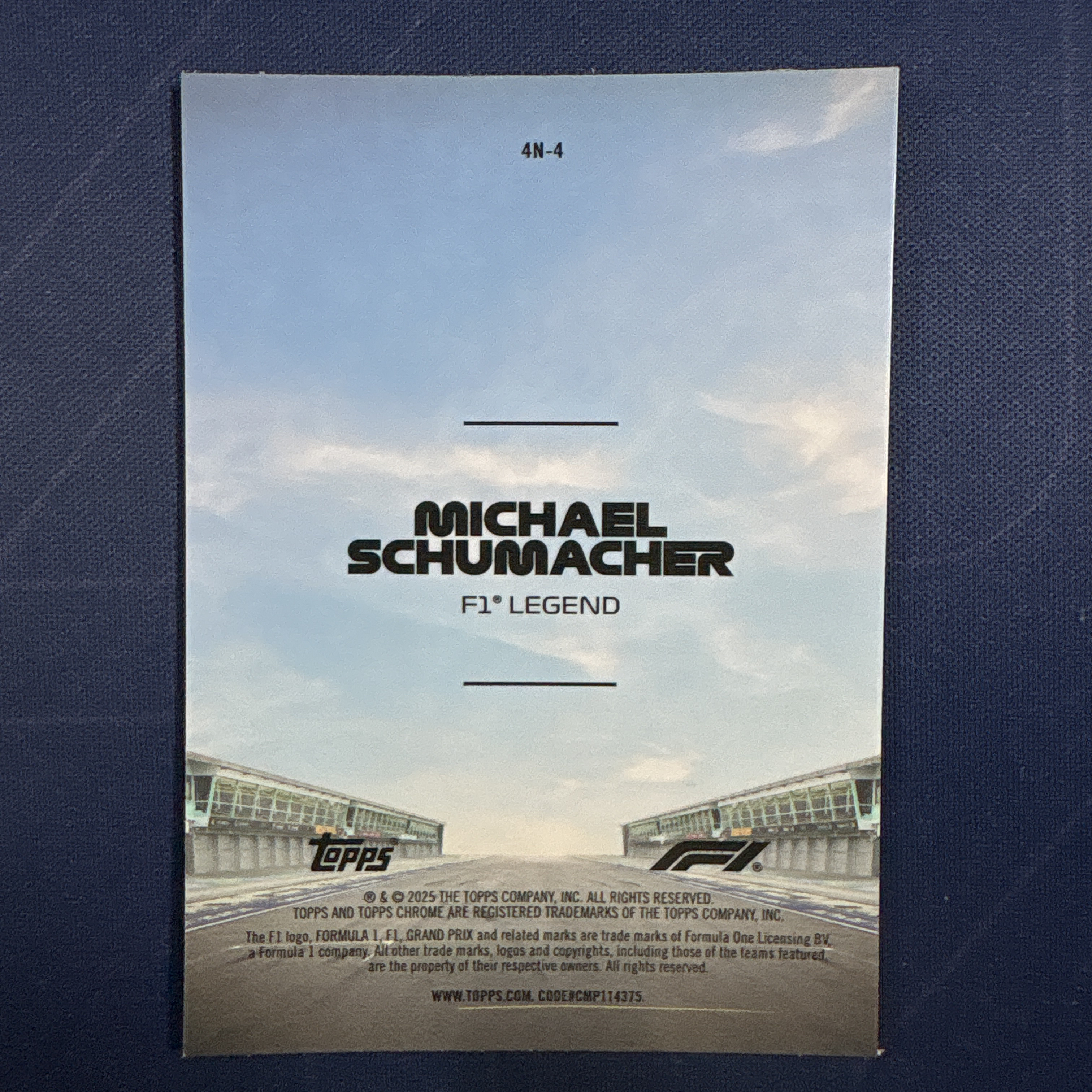 2025 Topps Chrome Michael Shumacher 【爆爆代卖】F1 75周年 迈克尔 舒马赫 银折 折射 Four and More 四度/更多加冕特卡 传奇车手 卡品如图#靓星