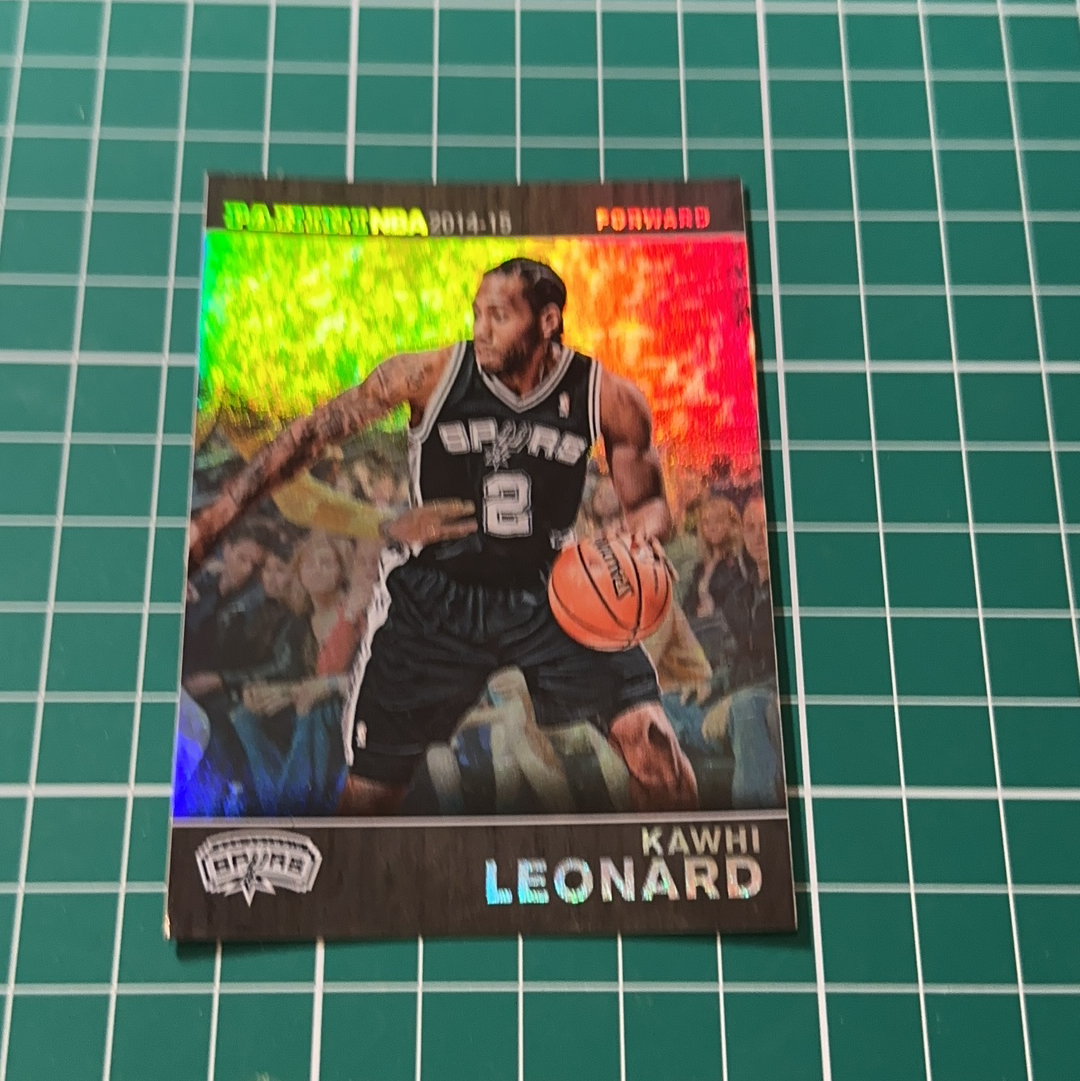 2014-15 Panini Americana Kawhi Leonard S.p.a. 科怀伦纳德 卡哇伊 马刺队 闪卡 折射特卡 银折十年老卡 绝版卡 稀有大比例