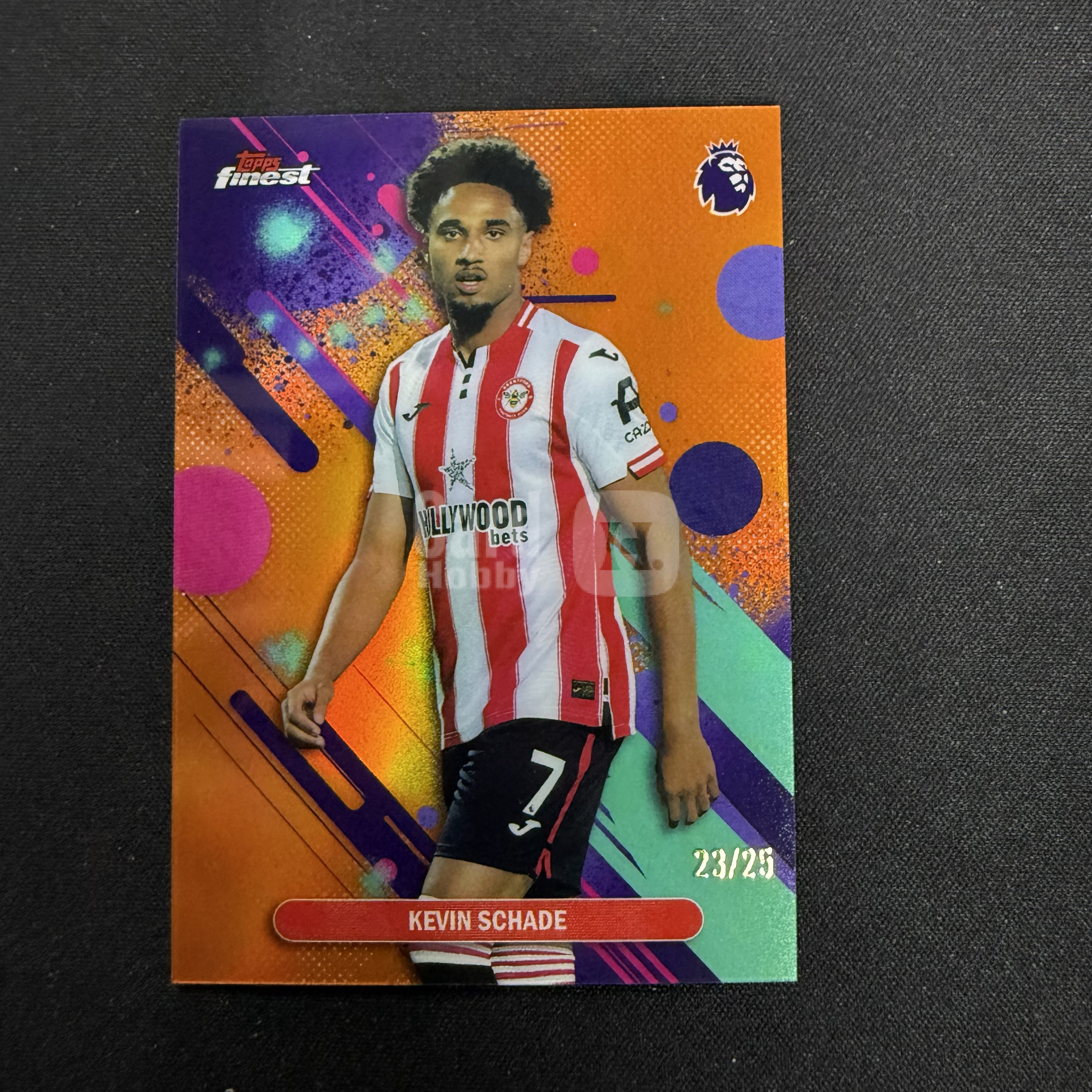 2025-26 Topps Finest Kevin Schade 【SC拍卖】英超 沙德 布伦特福德 23/25编 橙折 一级 收藏必备(小骆)