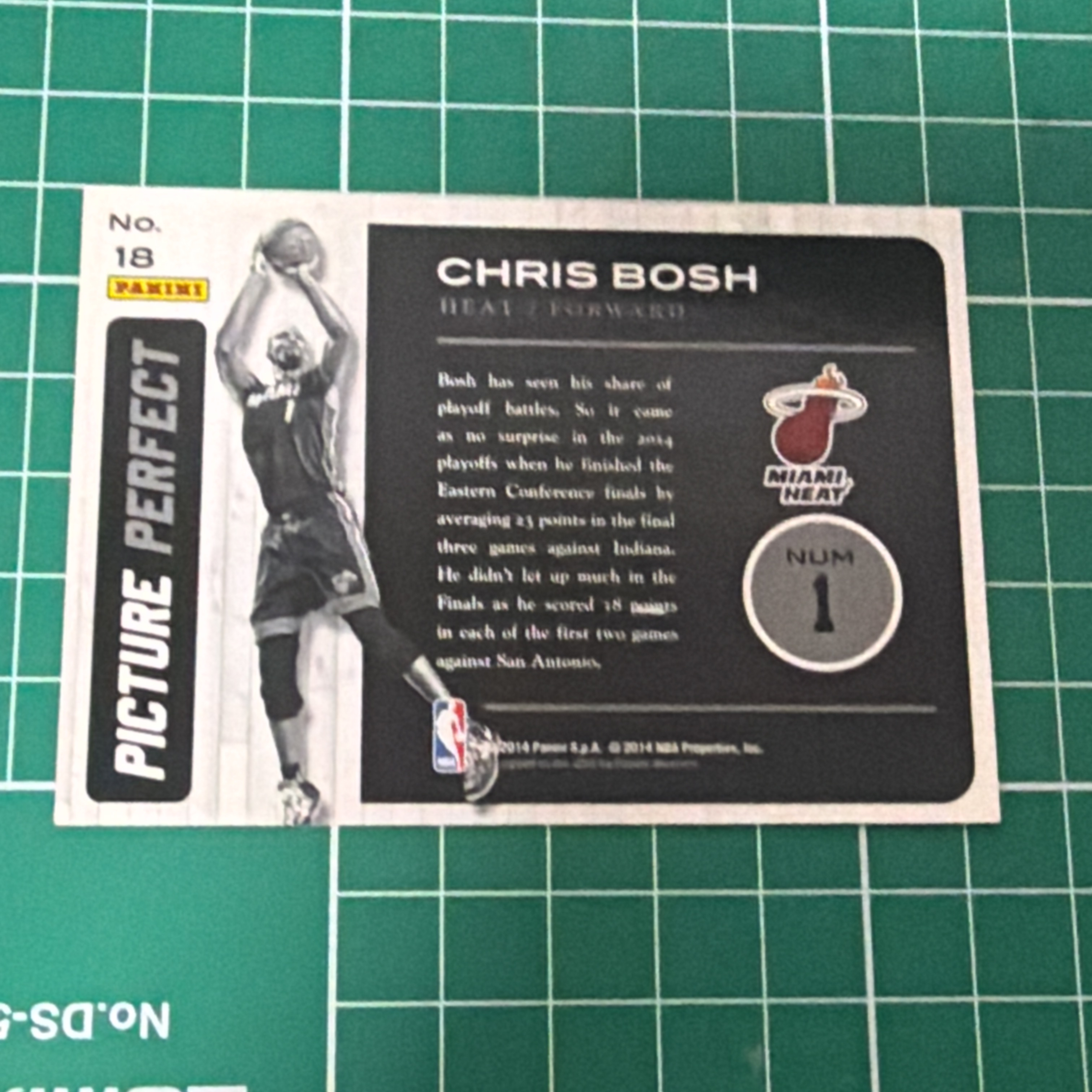 2014-15 Panini Americana Chris Bosh S.p.a. 克里斯波什 龙王 picture perfect 大头特卡闪卡 精美选图 多年老卡 绝版卡 稀有大比例