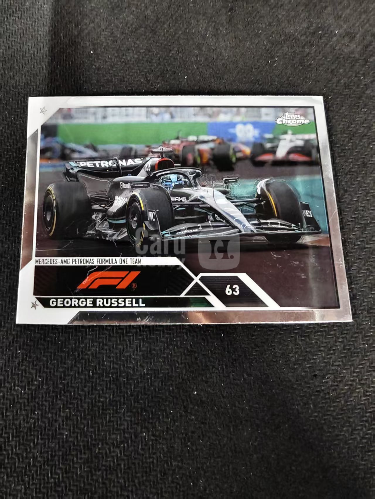 2023 Topps Chrome F1 George Russell 乔治 拉塞尔 梅赛德斯车队 划痕 边角瑕疵 #16