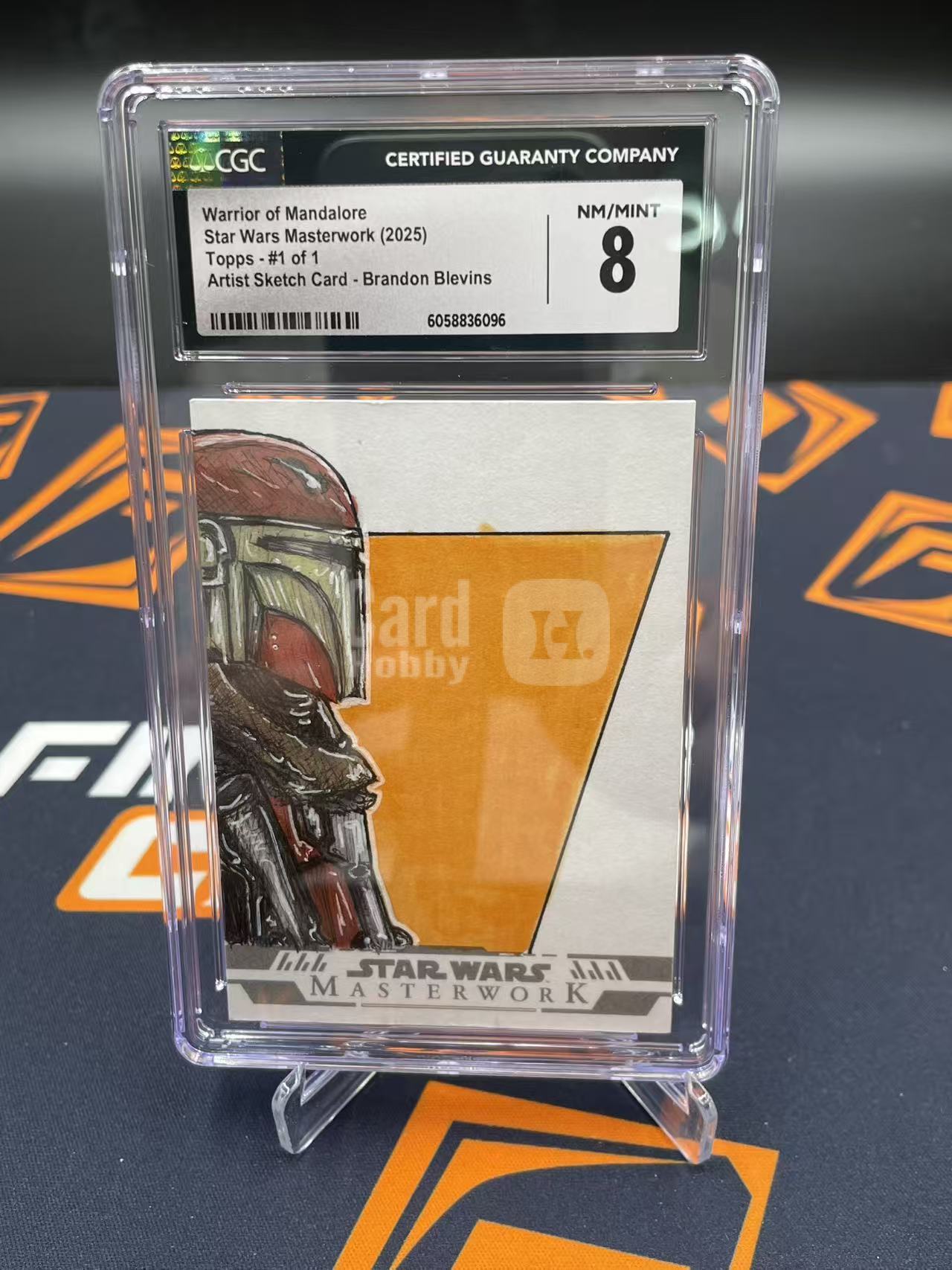 2025 Star Wars Topps 星球大战 Masterwork 大师杰作 手绘卡 Sketch 【缇缇代拍】 CGC8分评级 1/1编 曼达洛人 Mandalorian 画师亲笔签名 天空城