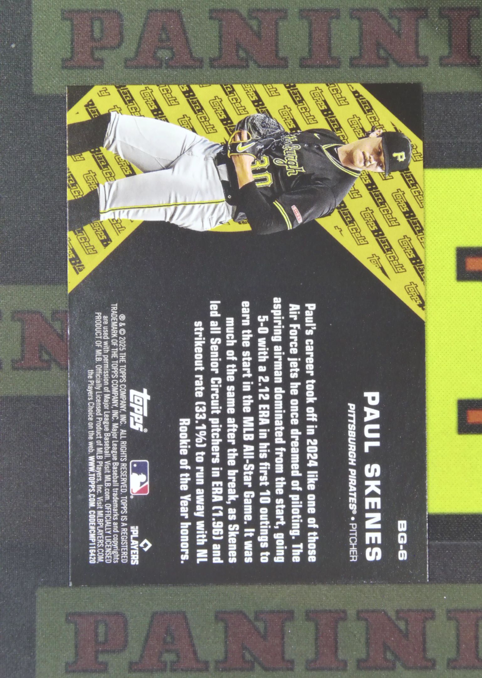 2025 Topps Update Paul Skenes Nirvana Project 保罗 斯肯斯 匹兹堡海盗 黑金特卡 卡品如图 收藏必备 智男