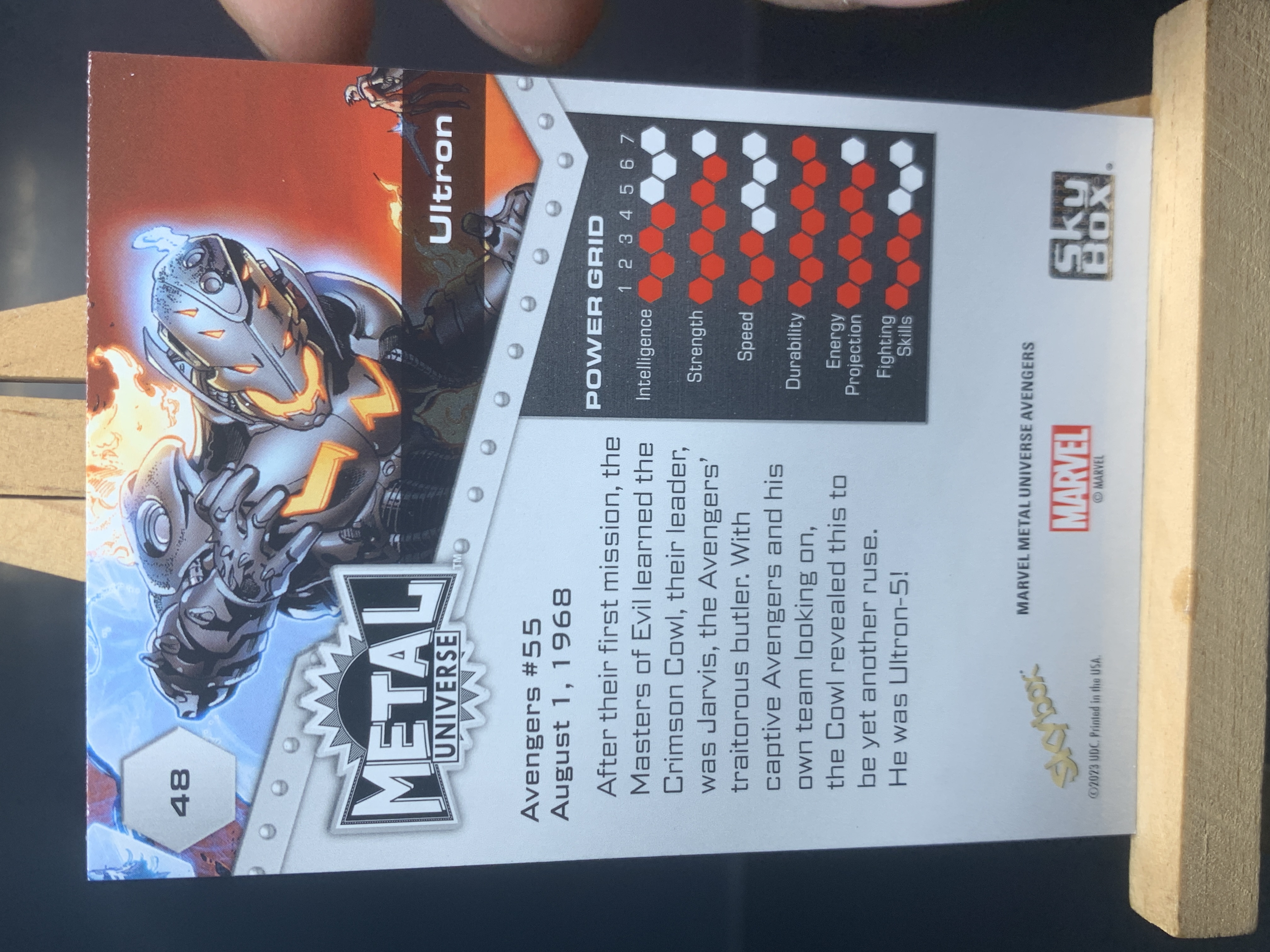 (B5) 2023 SKY BOX MARVEL 漫威 BASE 奥创 实卡好看 收藏凑套必备 卡品如图 !!!