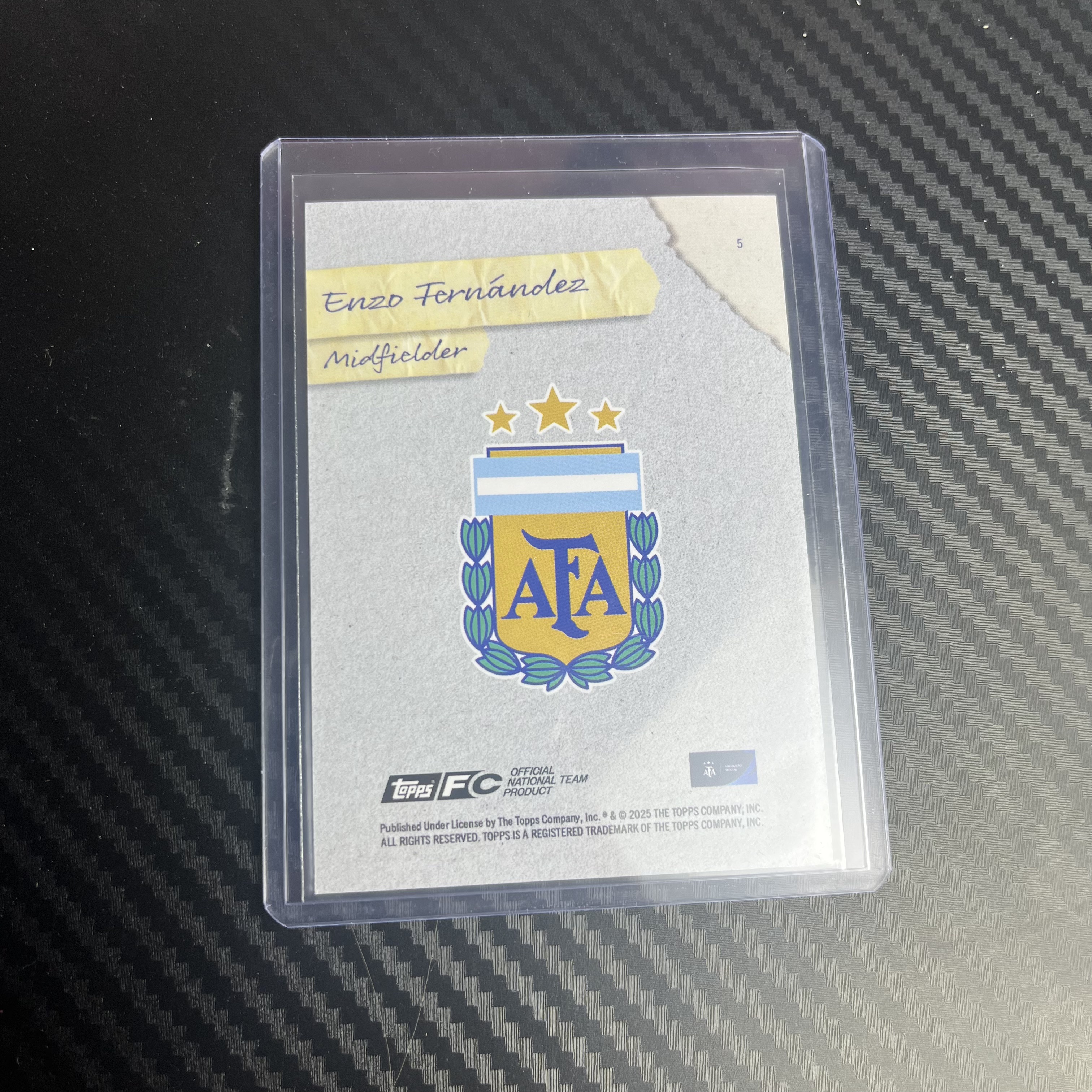 2024-25 Topps Chrome Enzo Fernández 阿根廷聚焦 恩佐 星星折 编 特卡 收藏必备 选图炸裂 不退不换 不累计 卡品如图 丁满代拍 小杆
