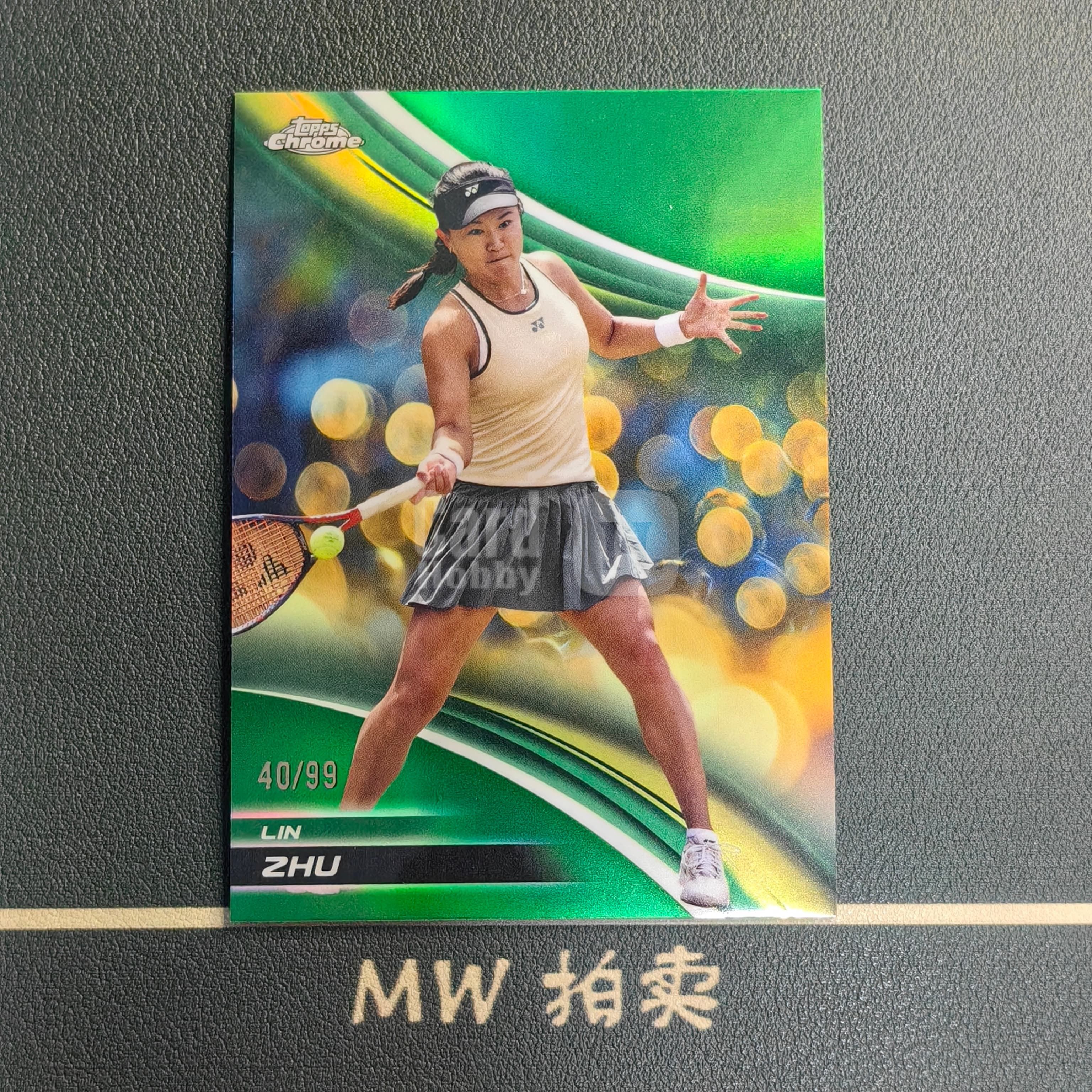 【MW拍卖】 朱琳 /99编 2025 Topps Chrome 绿折 网球 LIN ZHU 中国 -璐
