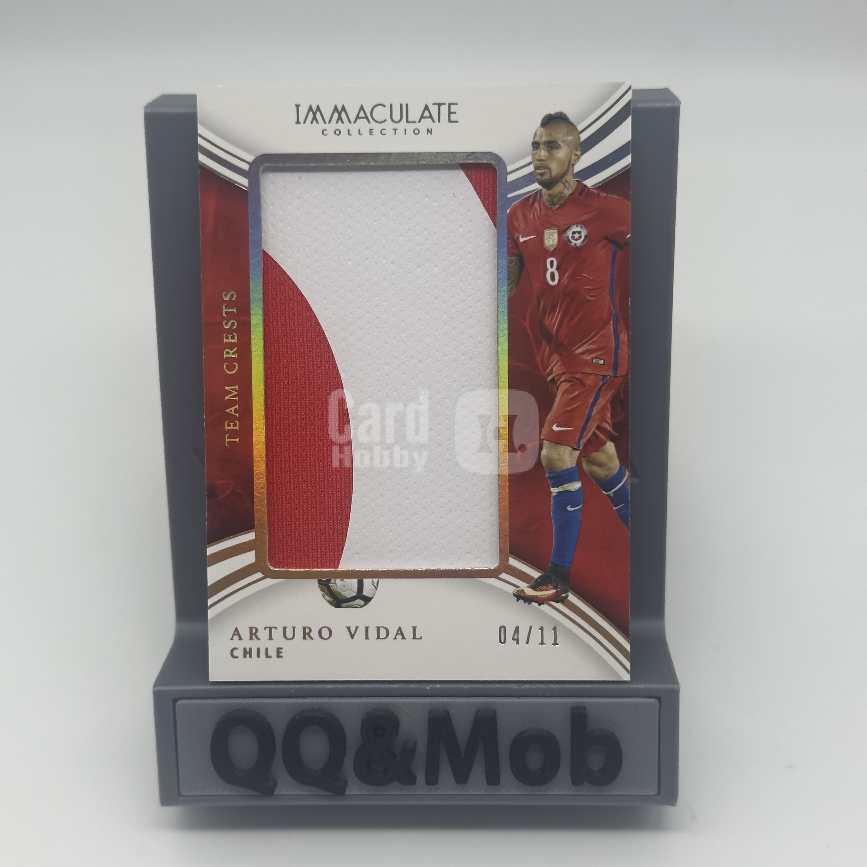 2016-17 Panini Immaculate Arturo Vidal 元年 爱咪咪 智利 国际米兰 拜仁 尤文图斯 阿图罗 比达尔 银折 4/11编 大窗 球衣 切割 物料 折射