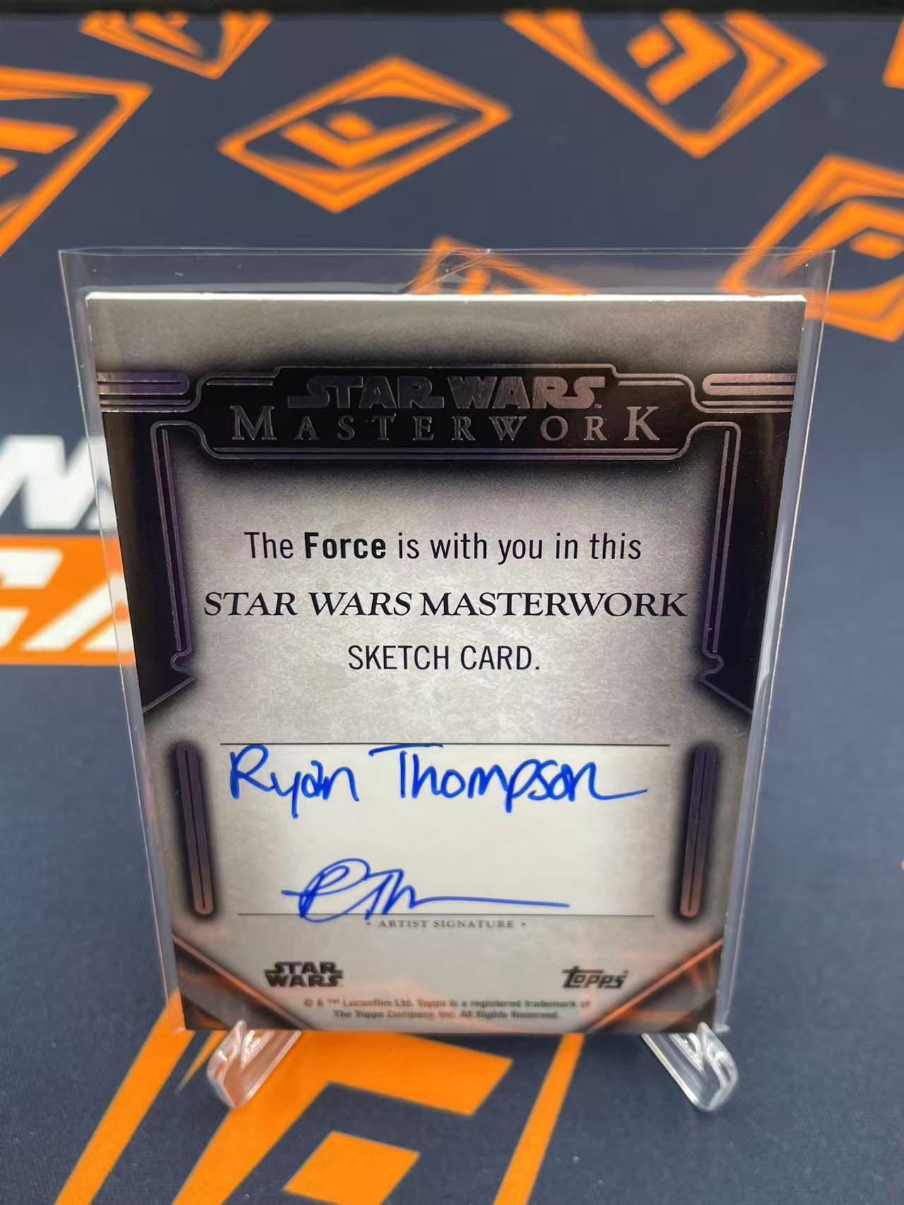 2026 Star Wars Topps 星球大战 Masterwork 大师杰作 手绘卡 Sketch 【缇缇代拍】 1/1编 ofo 画师 Ryan Thompson 亲笔签名 值得收藏 天空城