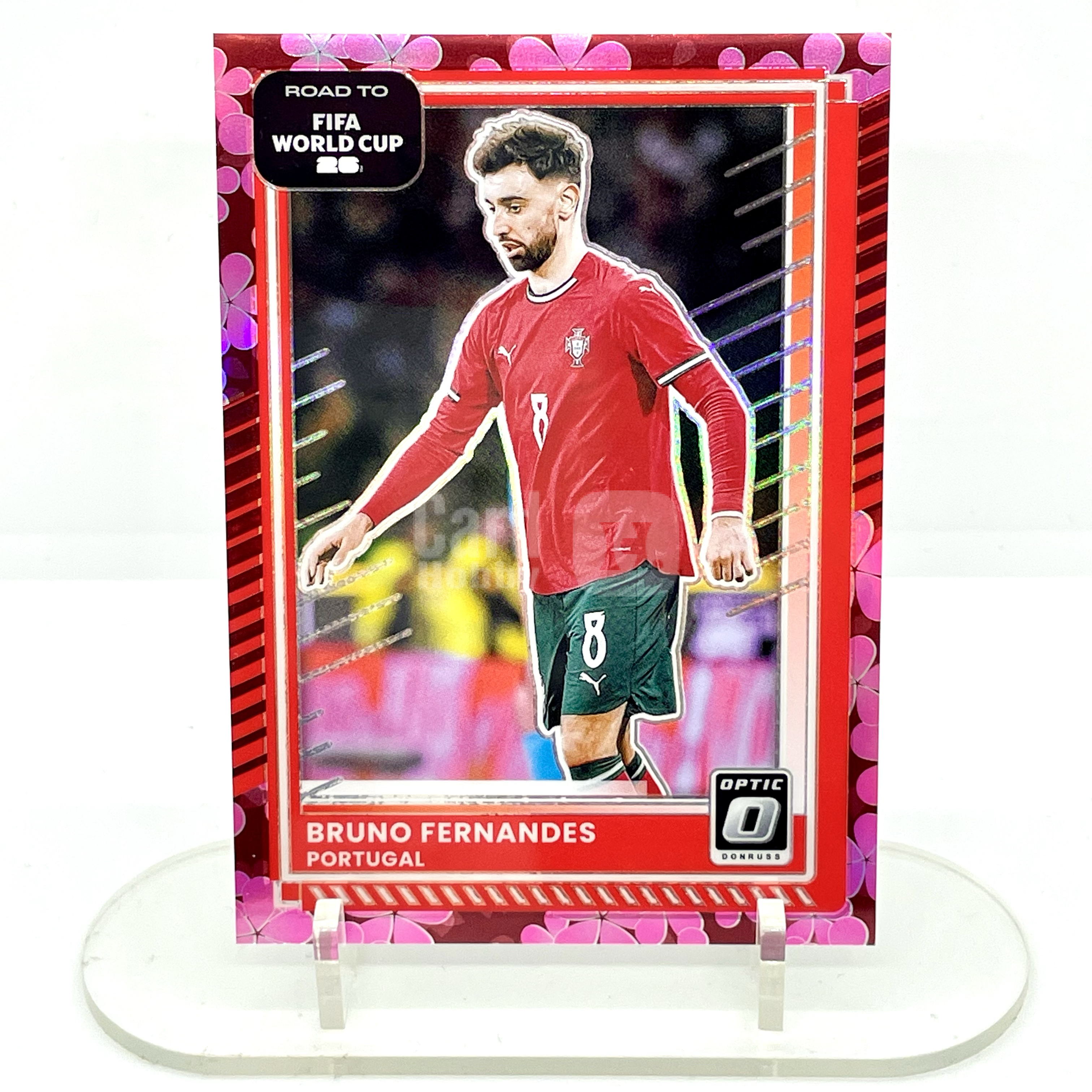 2526 Donruss World Cup Portugal Bruno Fernandes Optic Plum Blossom 梅花折 B费 葡萄牙 不保卡品 杜蕾斯 世界杯【芥末-阿玮】