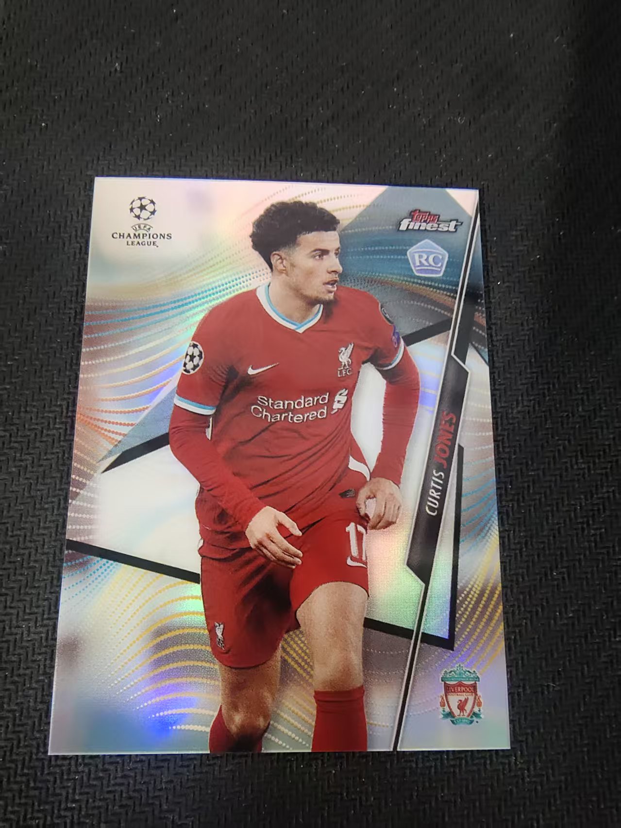 【可合并,不累计】2021 Topps Finest Curtis Jones RC 新秀 柯蒂斯 琼斯 利物浦 欧冠 银折 #95