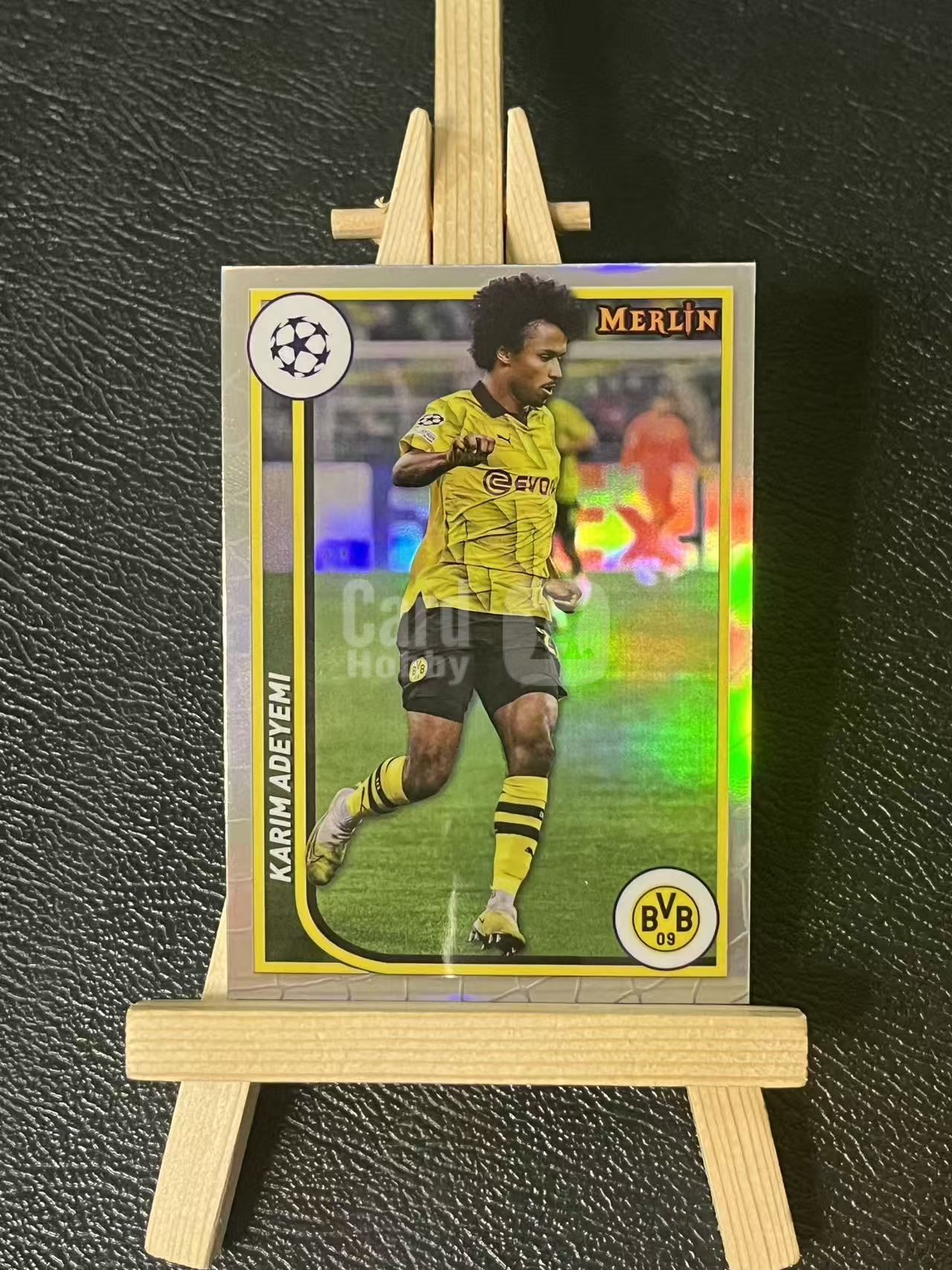 2024 Topps merlin Karim Adeyemi 阿德耶米 多特蒙德 梅林 银折 欧冠 实卡精美 卡品如图 LA-3