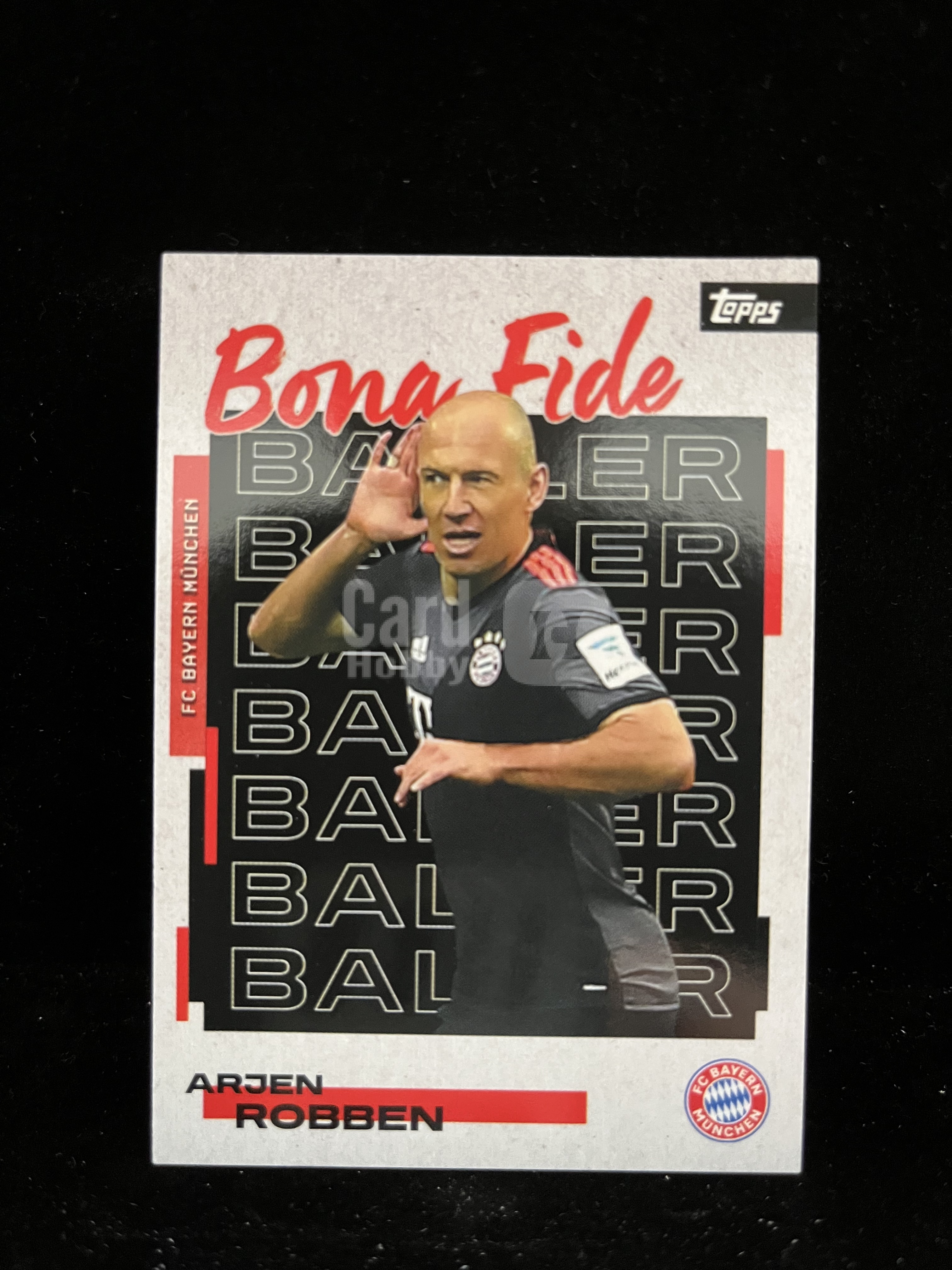 免费代拍 2024 Topps FC Bayern Munchen Team Set Bona Fide 德甲 罗本 Arjen Robben 卡品如图#C839