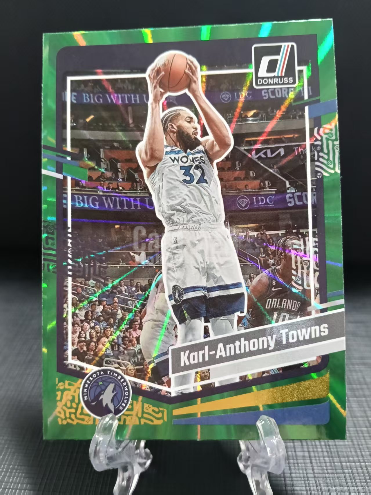 2023-24 Panini Donruss Karl-Anthony Towns 杜蕾斯 森林狼 卡尔 安东尼 唐斯 异形 蓝佛光折 卡品如图