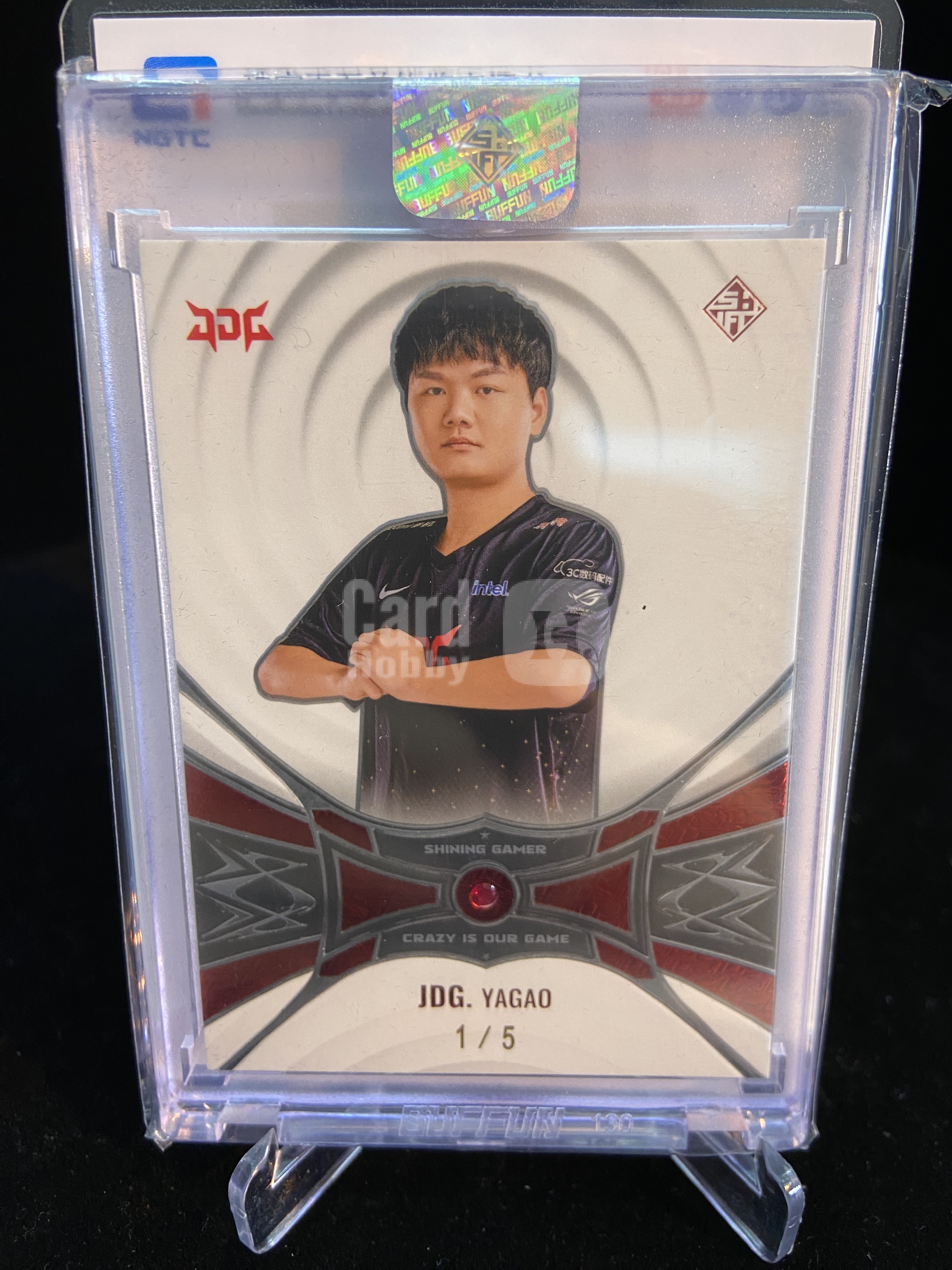 2026 Buffun LPL Yagao 璀璨玩家卡 单人定妆 红宝石 JDG 1/5 不凡玩品 英雄联盟 斗转星移 饭总