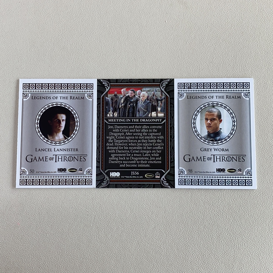 【弈卡代拍】2024 Game of Thrones 权力的游戏 冰与火之歌 权游 王国传说 特卡 人物肖像特卡 蓝折 4张打包 品相如图 凑套必备 老虎