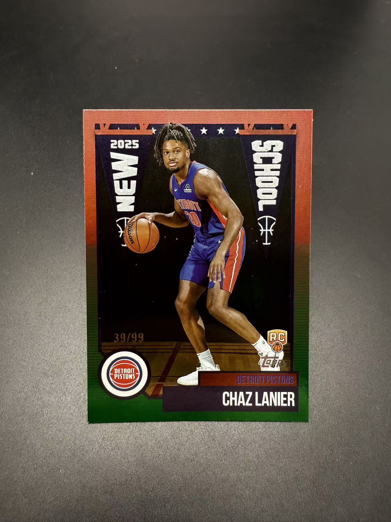 2025 Topps Flagship Chaz Lanier RC #NS-37 兹 拉尼尔 新秀 活塞 特卡 99编 红折 专收必备 yyq