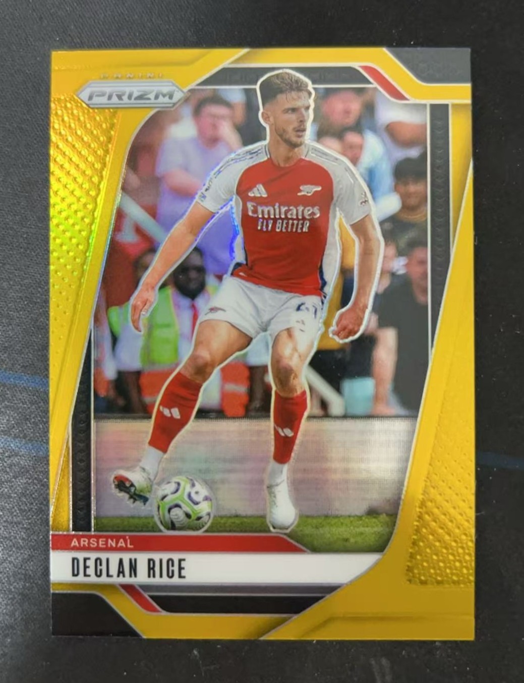 【閃電拍賣】2024-25 Panini Prizm Declan Rice 英超 末代PZ /10編 正金折 德克蘭 賴斯 阿森納 槍手 英格蘭 中場核心 王牌球員 Q521