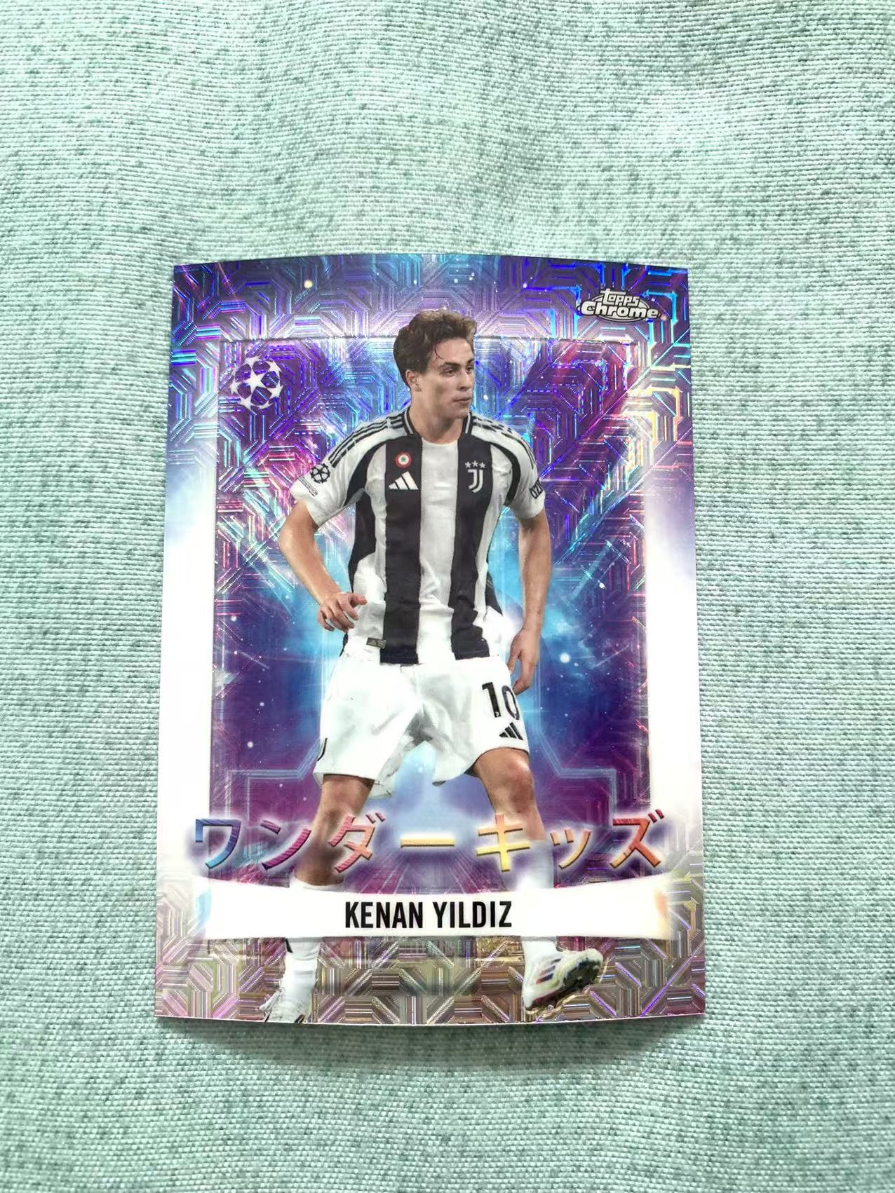 2025 Topps Chrome Kenan Yildiz 欧战 欧冠 日版 樱花版 尤文图斯 凯南 伊尔迪兹 神奇小妖 特卡 mojo 折 悄悄