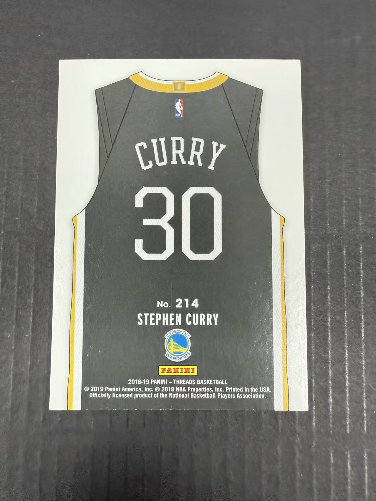 【GOAT山羊拍卖】毕总 2018-19赛季 小背心系列 库里 小背心特卡 少见 城市版球衣 ssp 品相如图