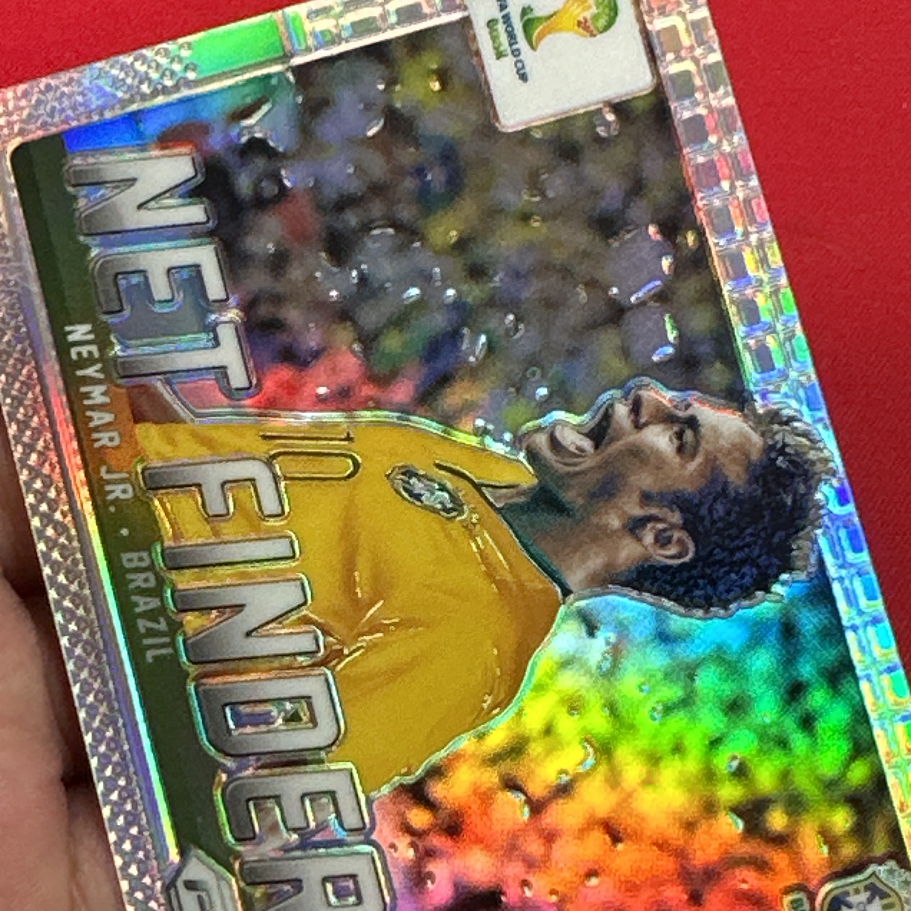【四喜代拍】2014 Panini Prizm Neymar Jr. PZ 元年 世界杯 巴西 内马尔 内少 Net Finders 射手特卡 银折 折射 卡品如图(archer)