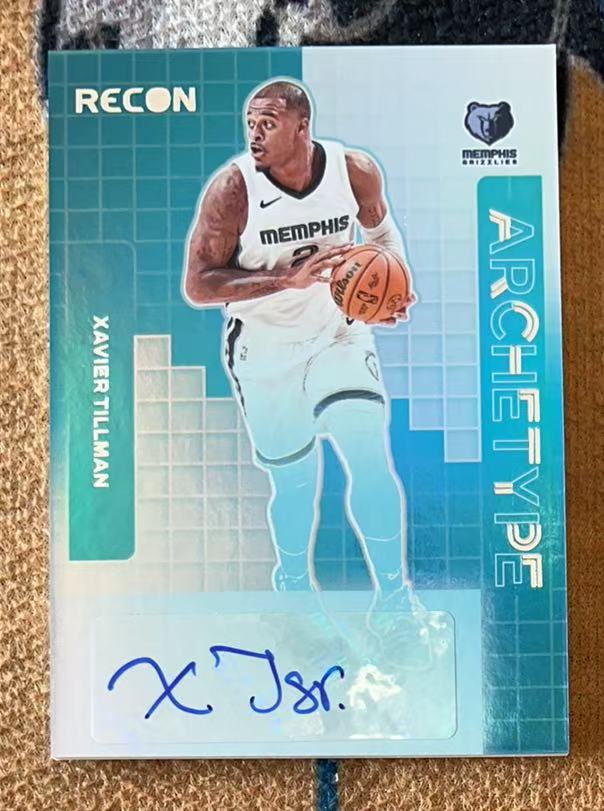 2023-24 Panini Recon Xavier Tillman 【承接代卖】泽维尔 蒂尔曼 灰熊队 签字 贴签「12.06月下」