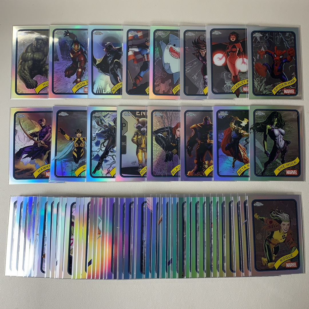 【弈卡代拍】2025 Topps Chrome Marvel 元年漫威TC 复仇者联盟 银折 折射 蜘猪侠 绯红女巫 牌皇 钢铁侠 月光骑士等 打包 不齐 品相如图 凑套必备 哈拉