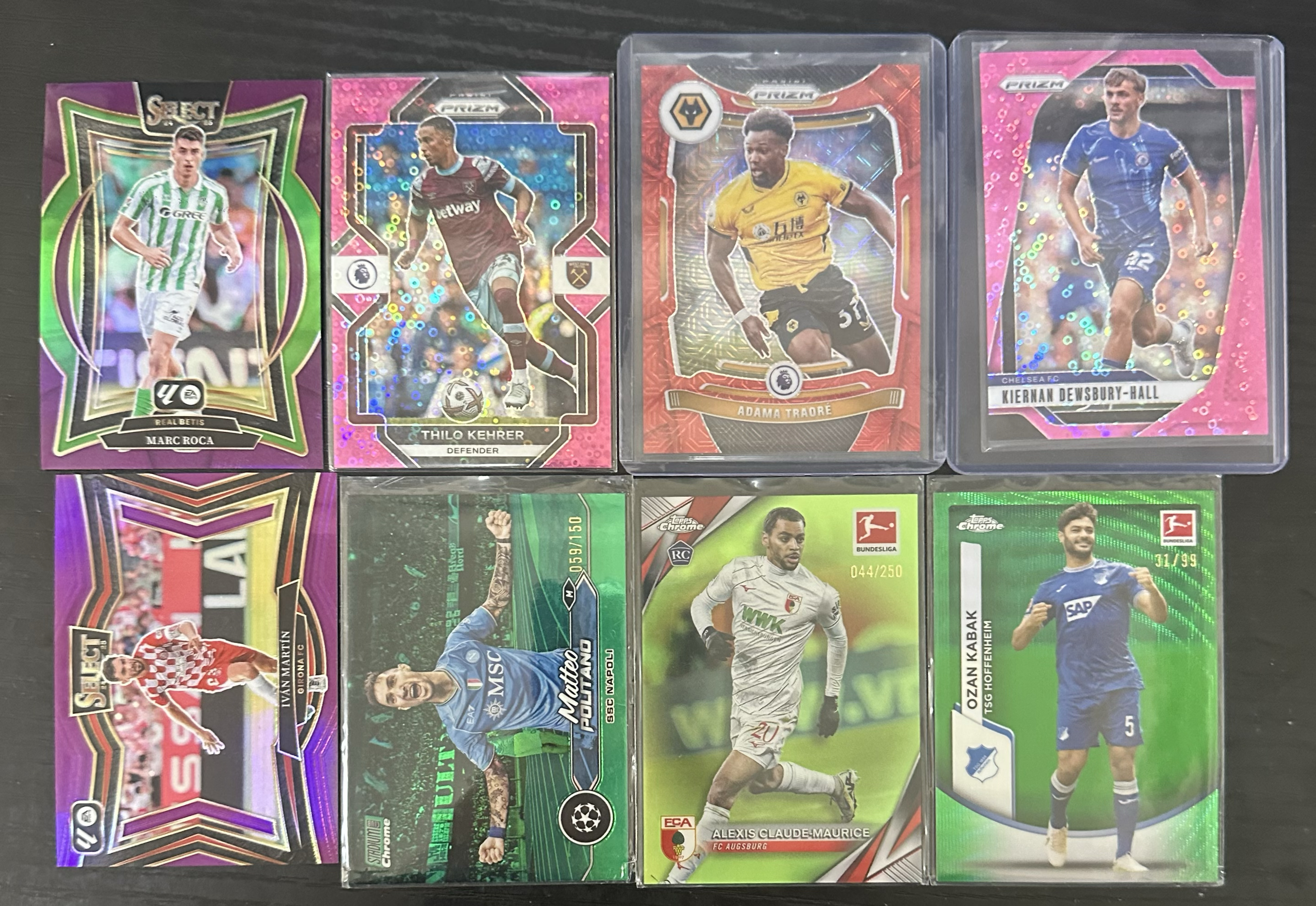 topps chrome 卡巴克 波利塔诺 马丁 lot编 战神无双拍卡 (大爷)