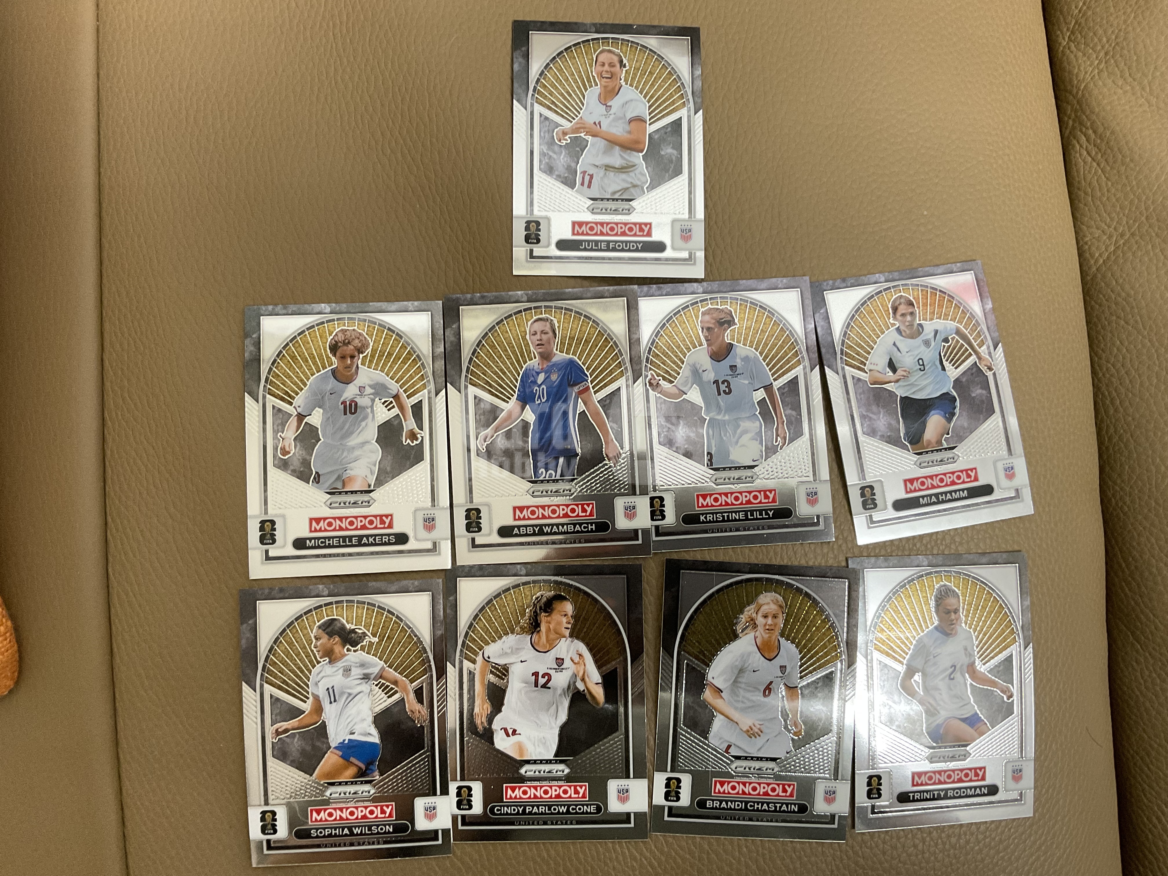 2026 Panini Prizm Monopoly Hamm #16 美加墨世界杯 大富翁 美国女足 世界杯 PZ 一组打包9张