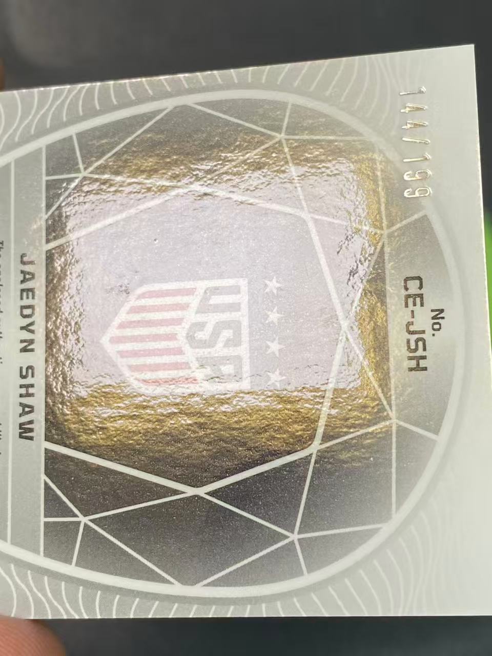 2023-24 Panini Obsidian Jaedyn Shaw 黑曜石 美国 女足 杰丁肖 199编 双窗物料 球衣 微瑕如图【ZYP代拍】暴暴