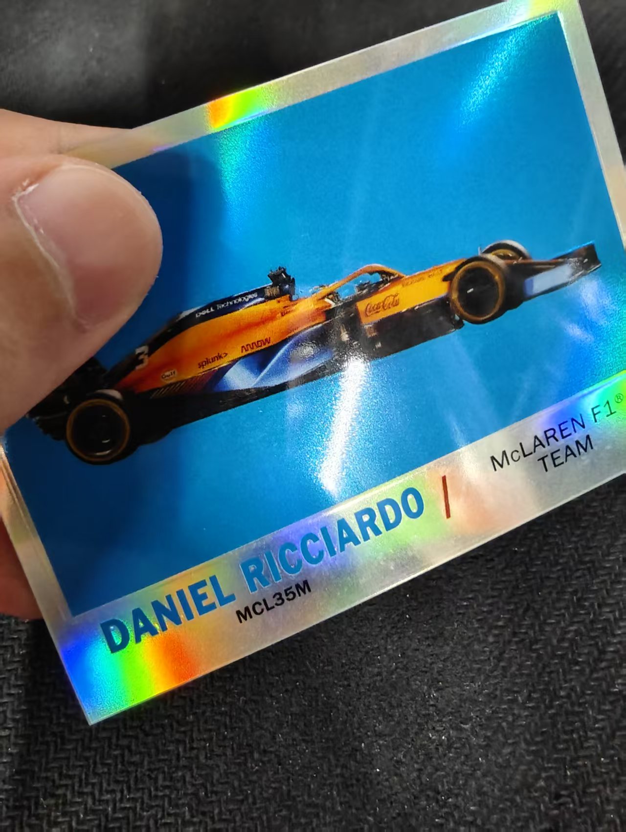 2021 Topps Chrome F1 Daniel Ricciardo 丹尼尔 里卡多 银折 F1 划痕 边角瑕疵 #DR