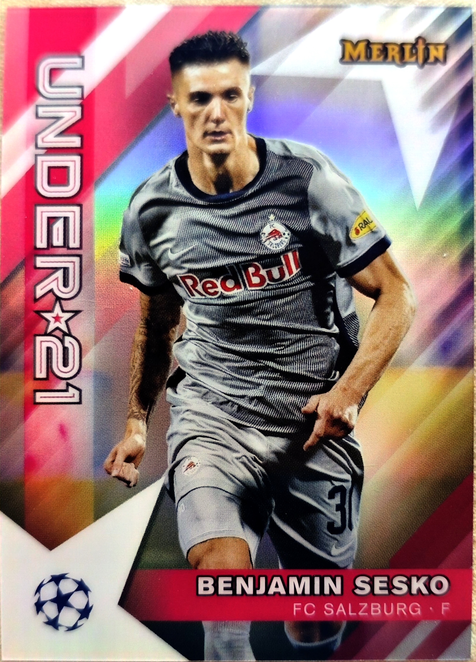 2023-24 Topps Merlin Benjamin Sesko 塞斯科 萨尔茨堡红牛 特卡 梅林 银折 卡品如图 收藏凑套必备