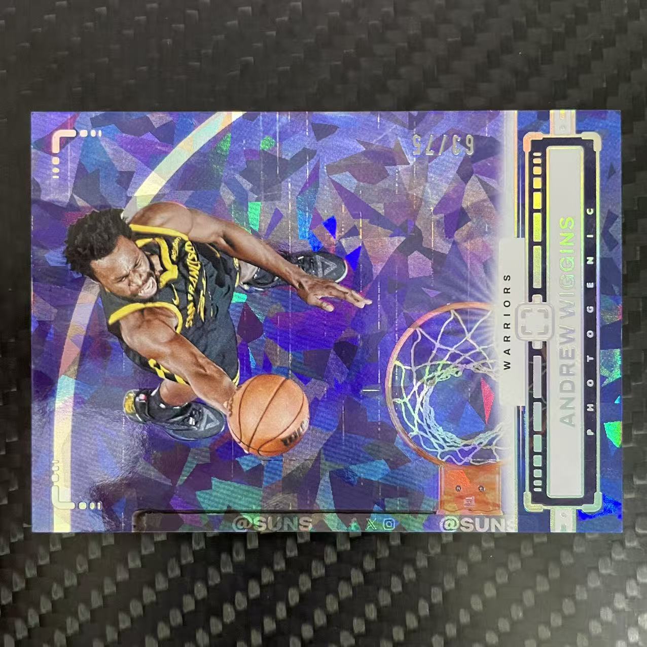2023-24 Panini Photogenic Andrew Wiggins 【杰克森拍卖】安德鲁 威金斯 勇士 75编 碎冰折 雕哥