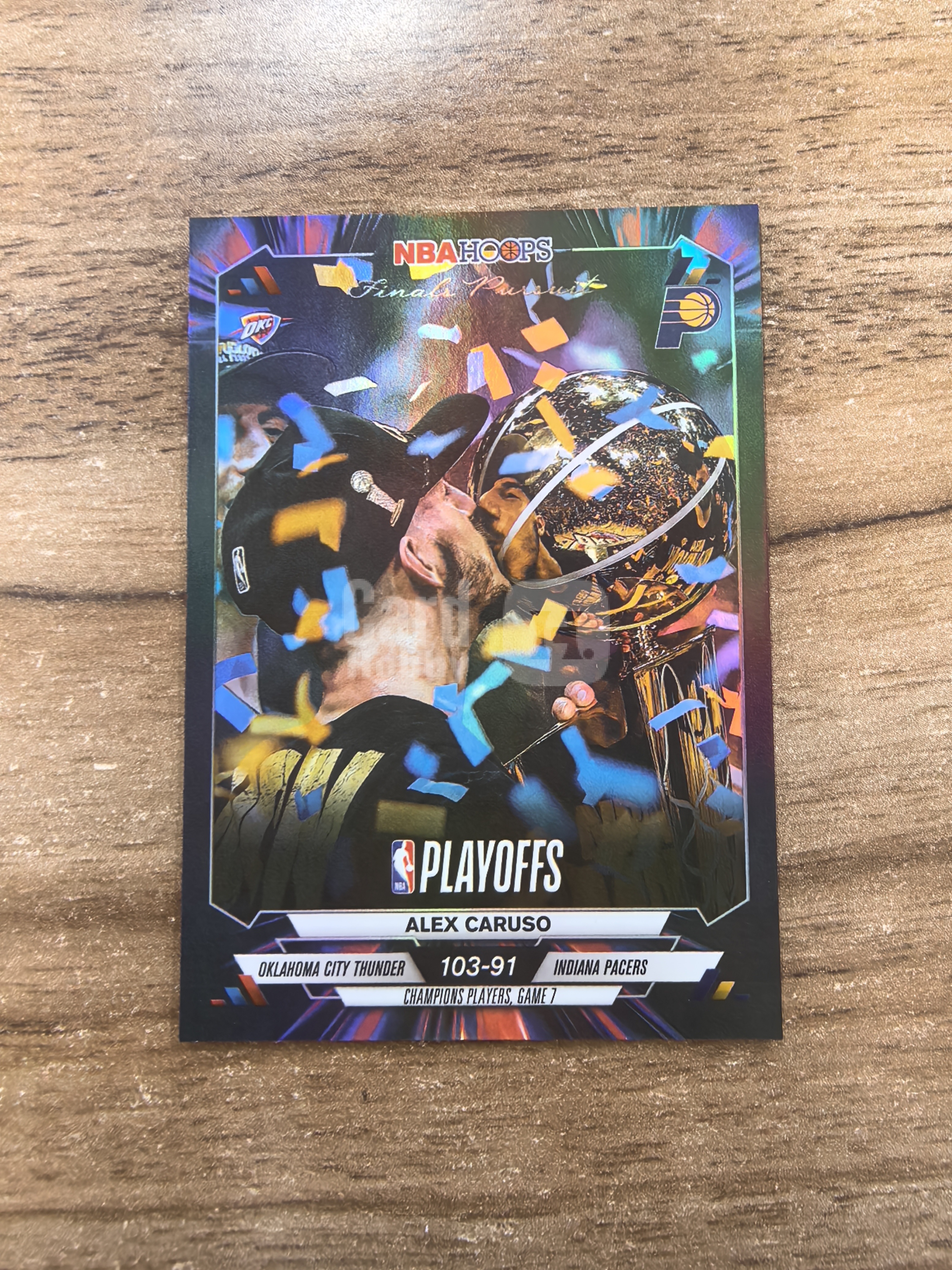 2025-26 Topps NBA Hoops Alex Caruso 步行者 亚历克斯卡鲁索 冠军之路特卡 折射 卡品如图 min